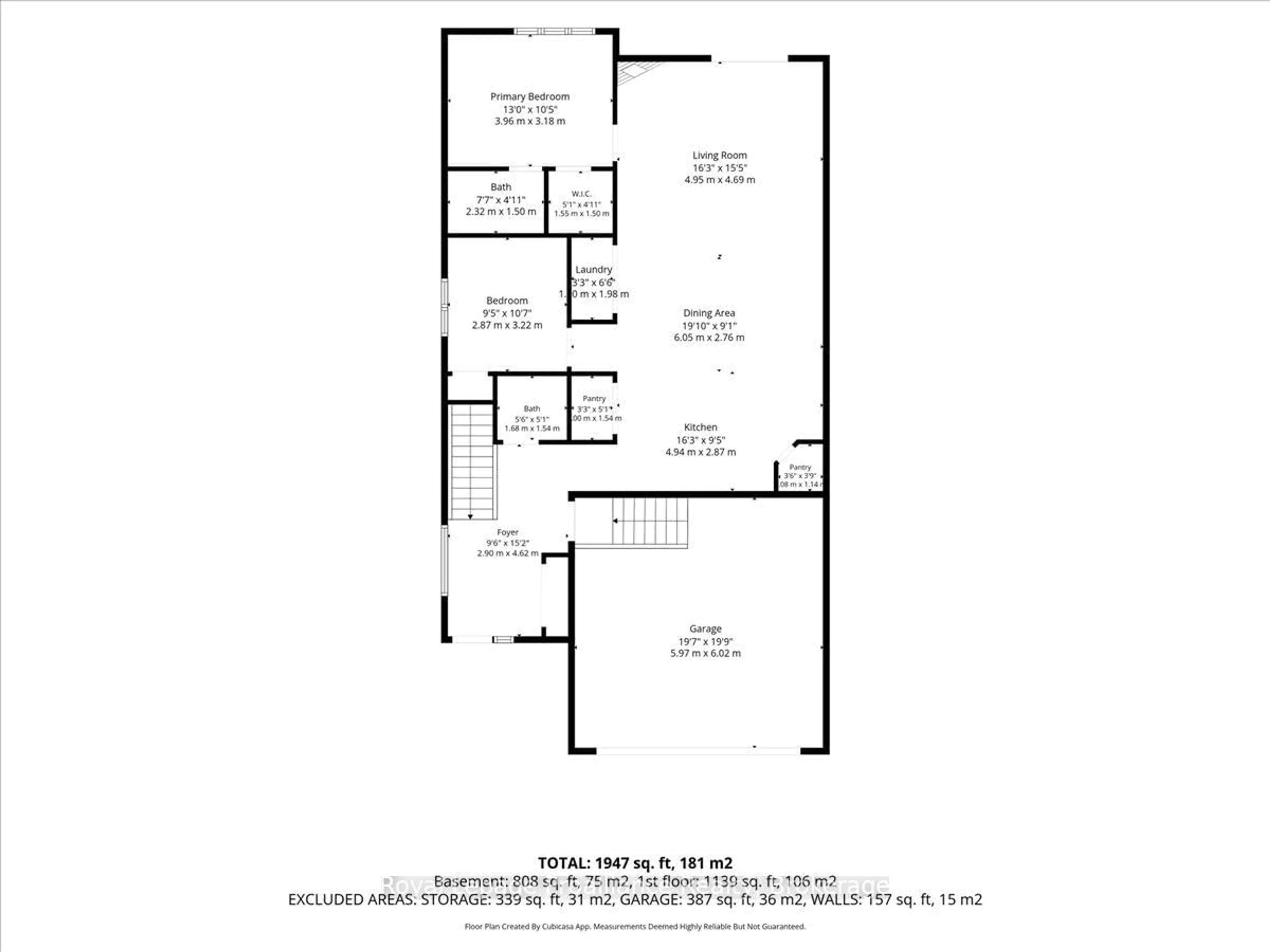 Floor plan for 61 Conger Dr, Prince Edward County Ontario K0K 3L0