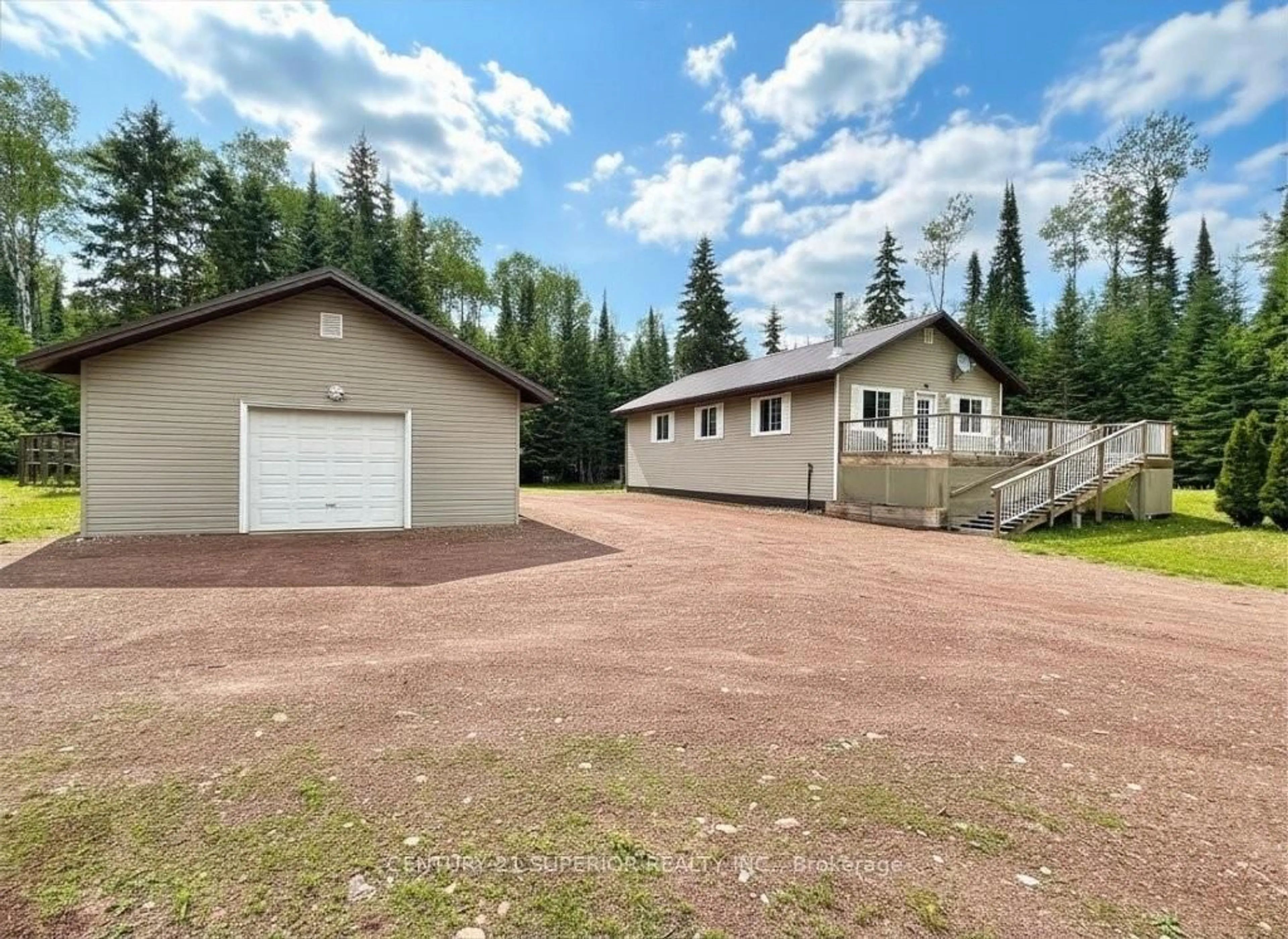 A pic from outside/outdoor area/front of a property/back of a property/a pic from drone, unknown for 112 Fish Hatchery Road, Dorion Ontario P0T 1K0