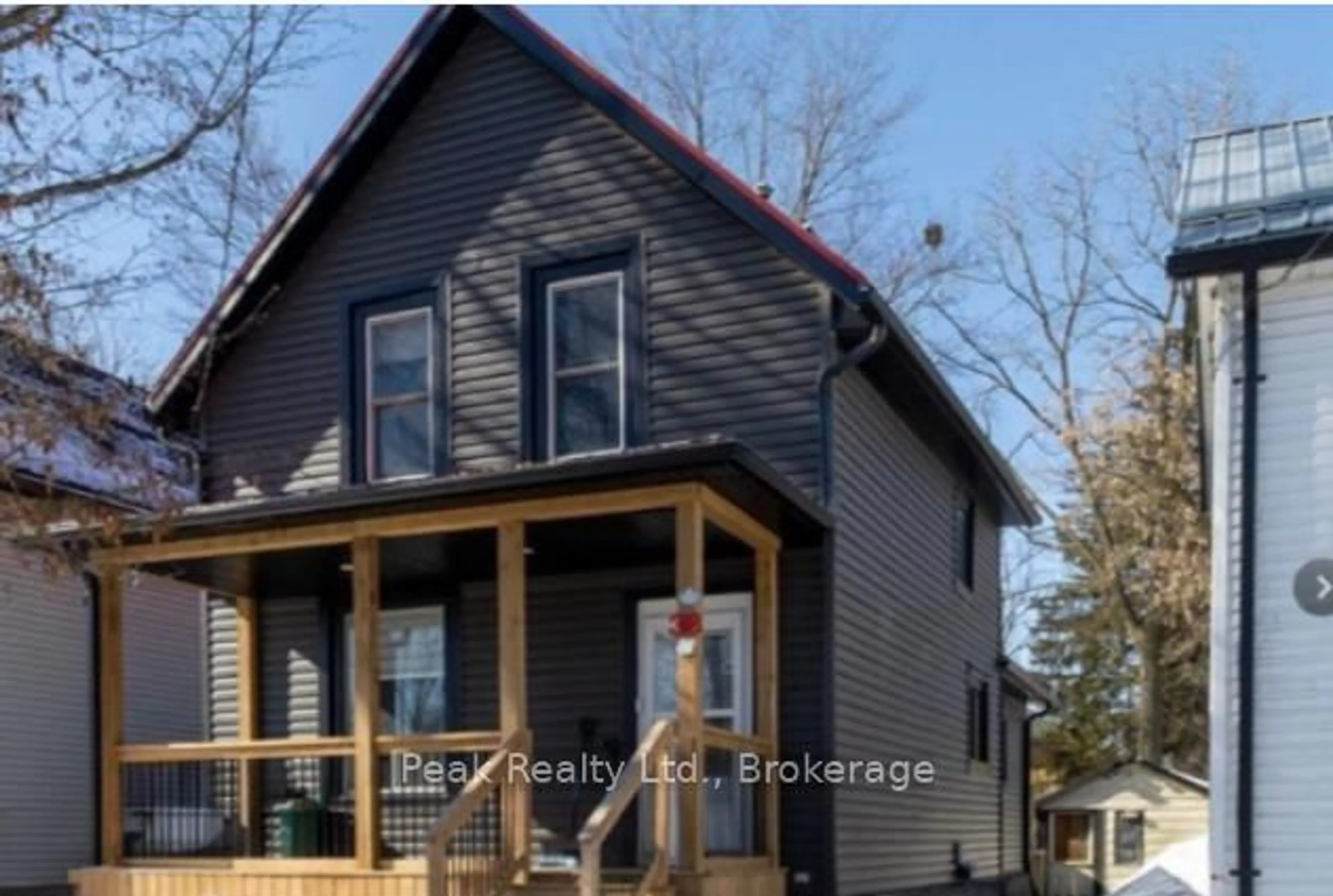 Home with vinyl exterior material, street for 38 Mowat St, Stratford Ontario N5A 2B7