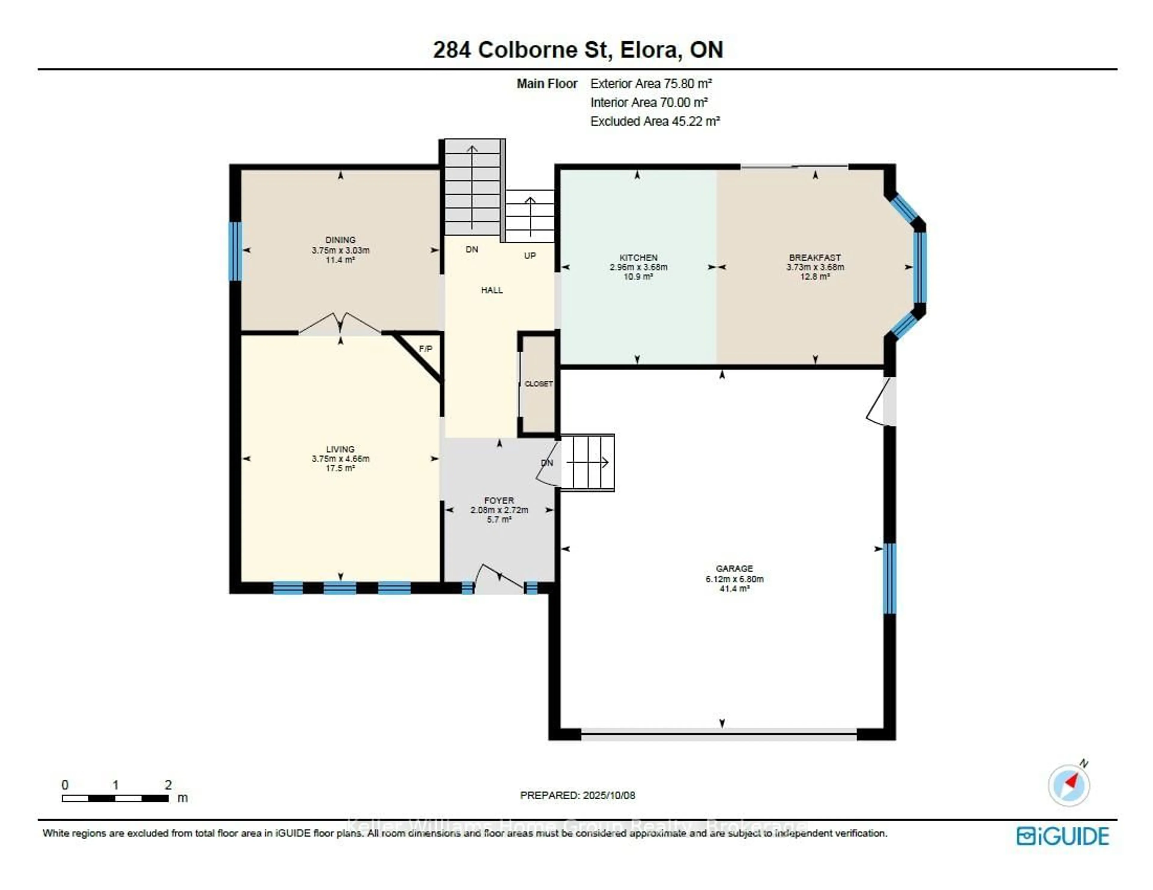 Floor plan for 284 Colborne St, Centre Wellington Ontario N0B 1S0
