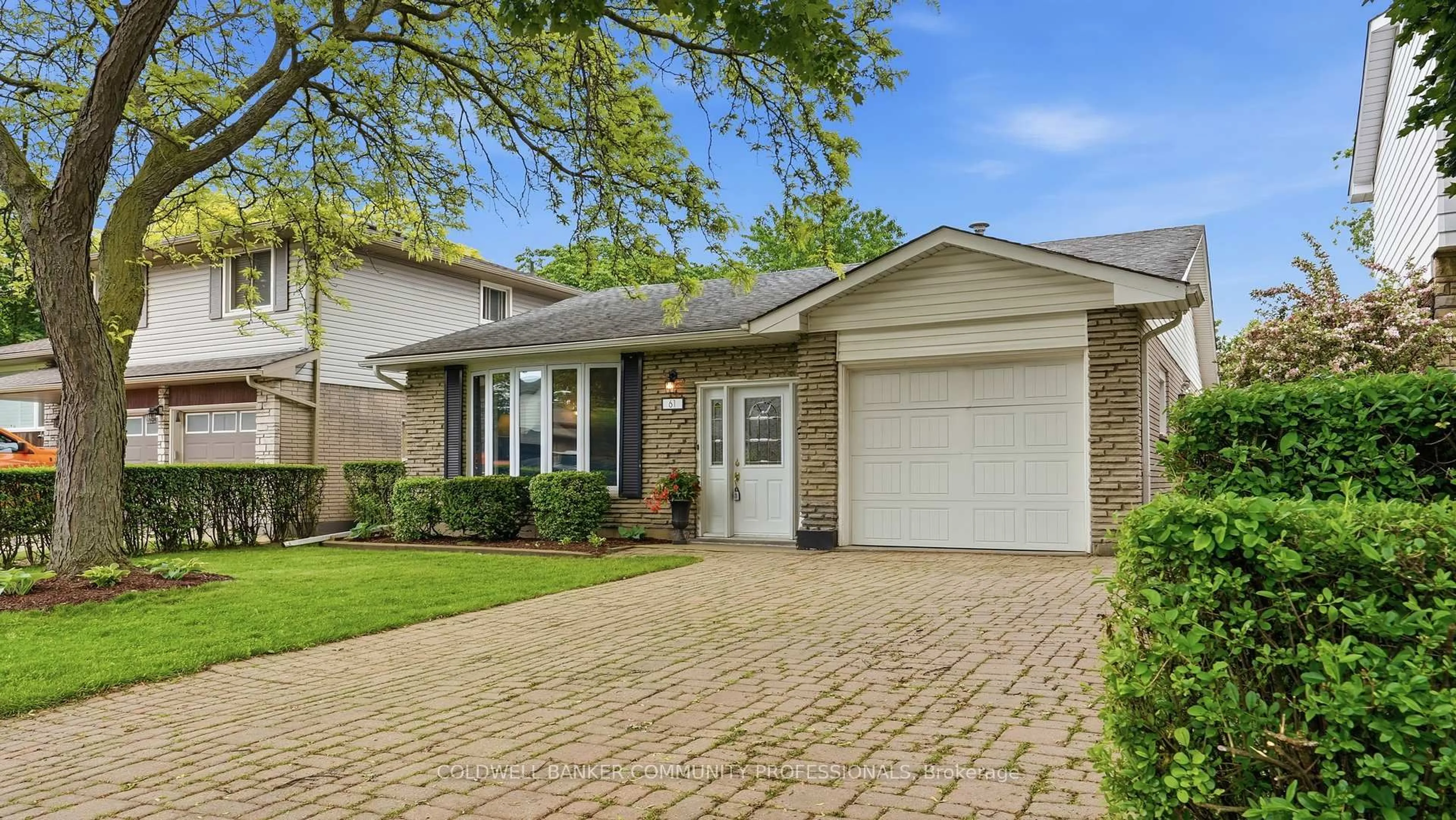 Home with brick exterior material, street for 61 San Pedro Dr, Hamilton Ontario L9C 2C4