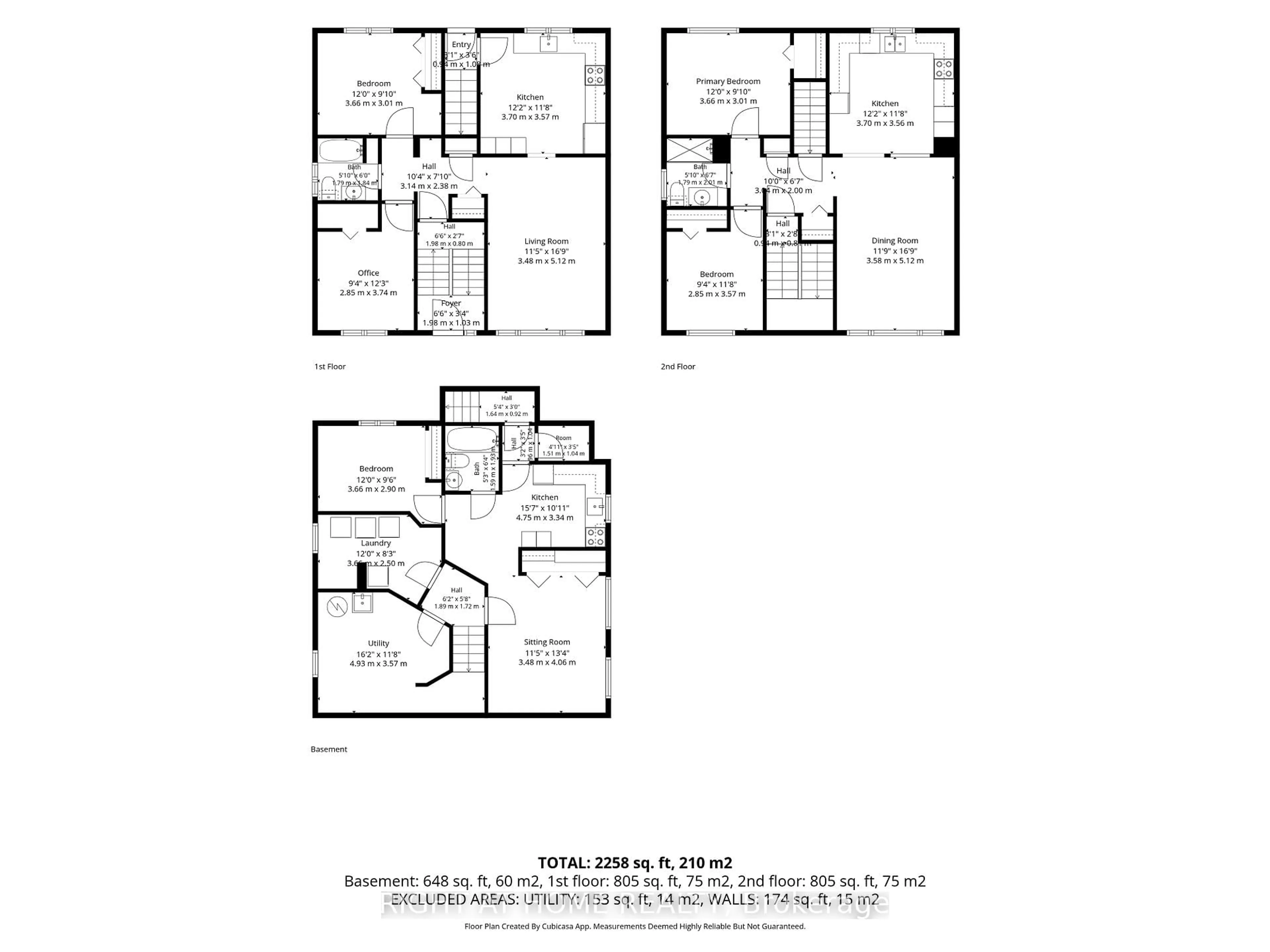 Floor plan for 2709 DON St, Ottawa Ontario K2B 6Y4