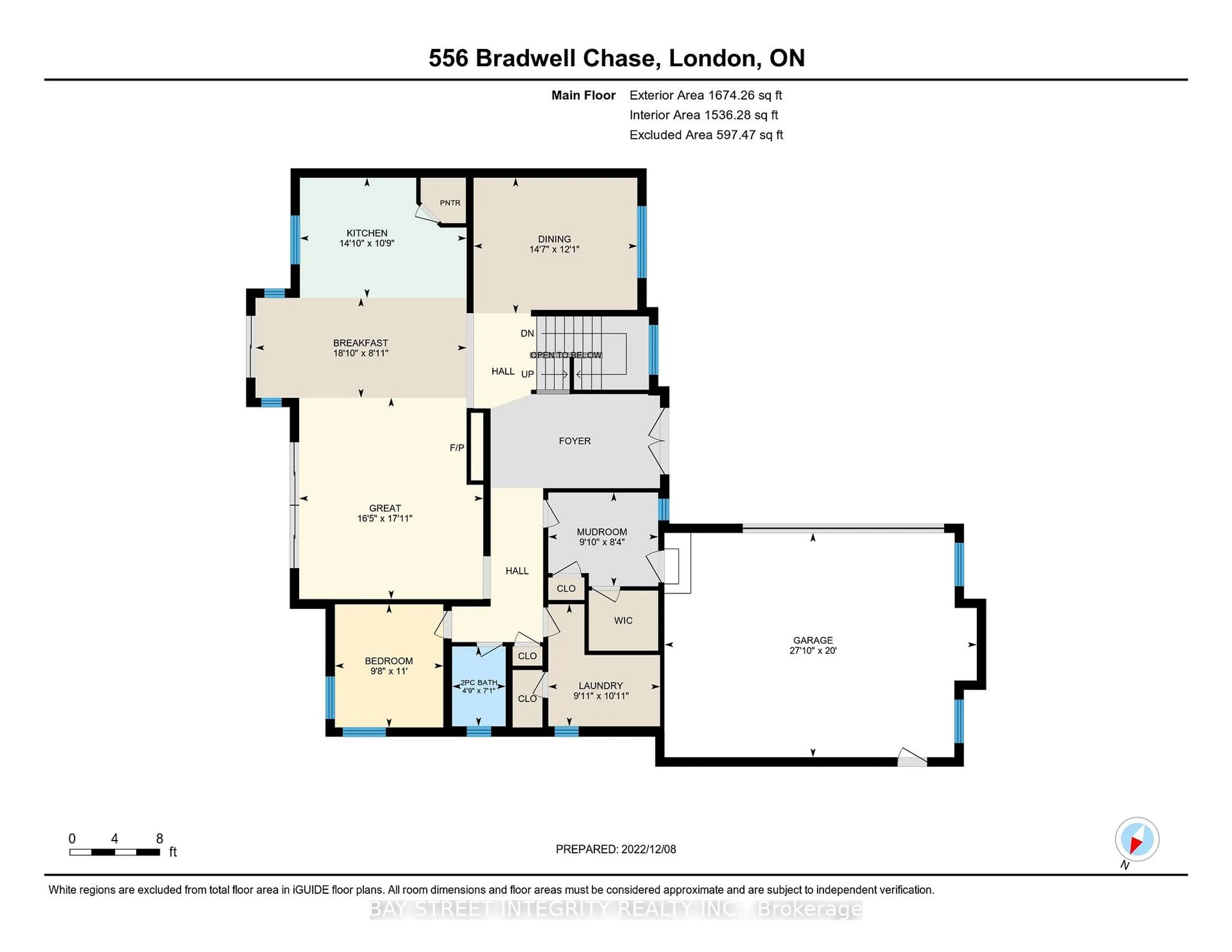 Floor plan for 556 Bradwell Chse, London North Ontario N6G 0P7
