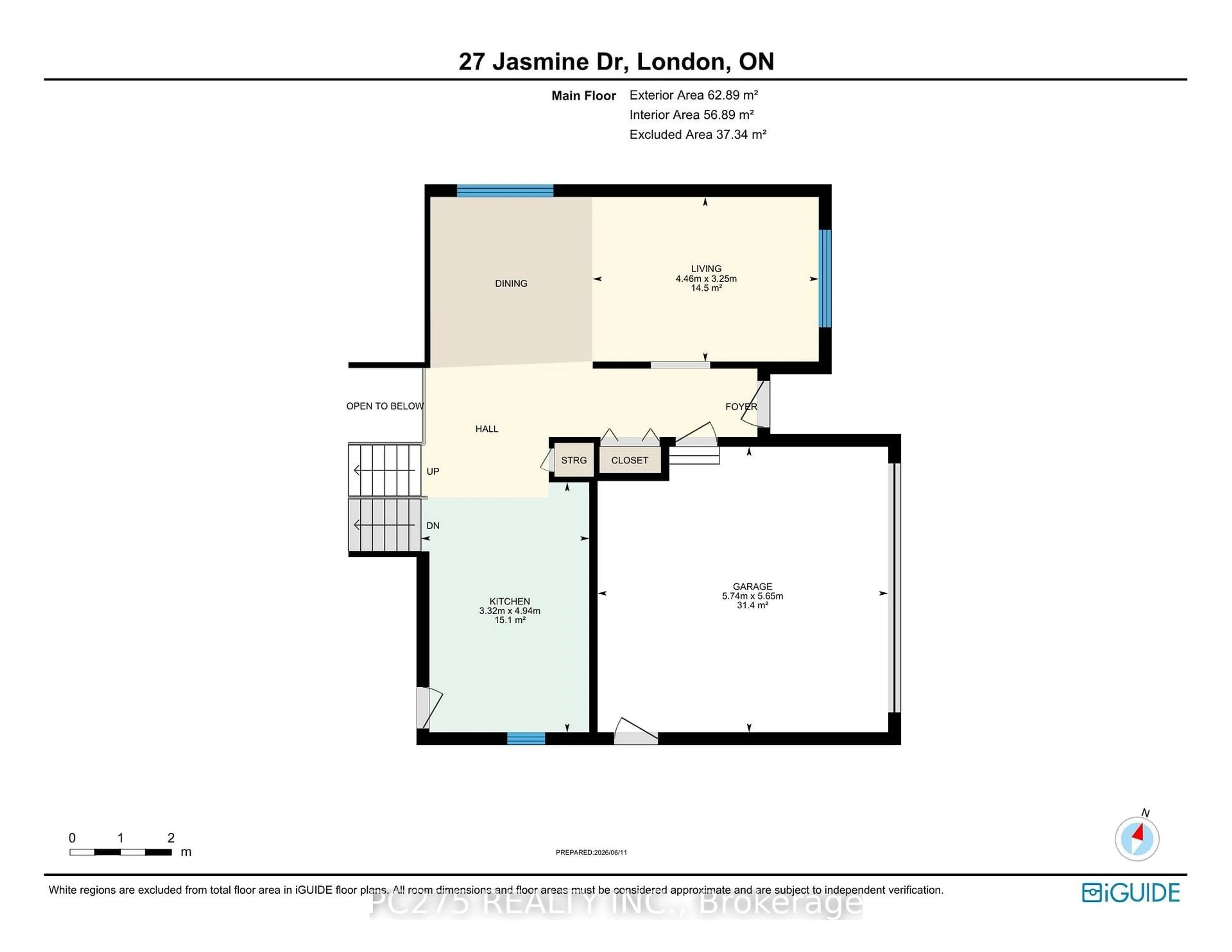 Floor plan for 27 Jasmine Dr, London North Ontario N6G 5A2