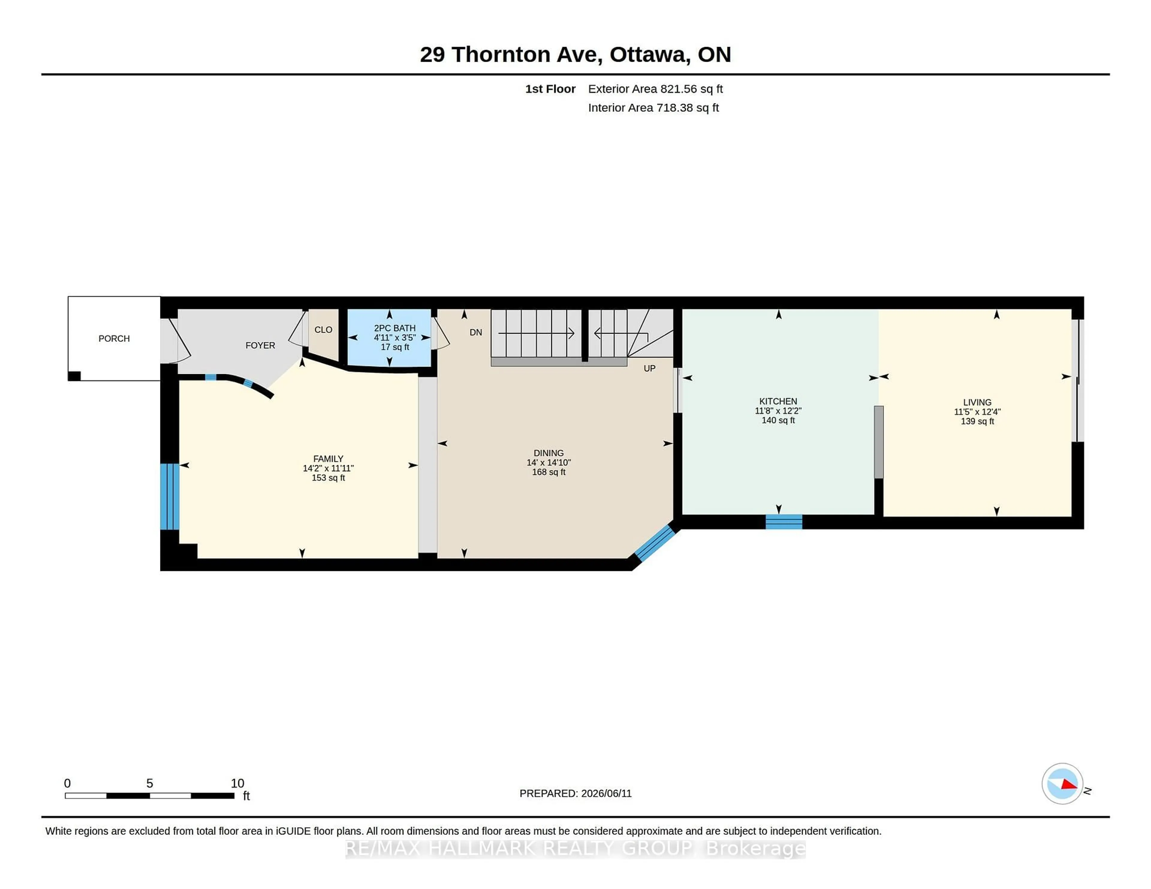 Floor plan for 29 Thornton Ave, Ottawa Ontario K1S 2R8