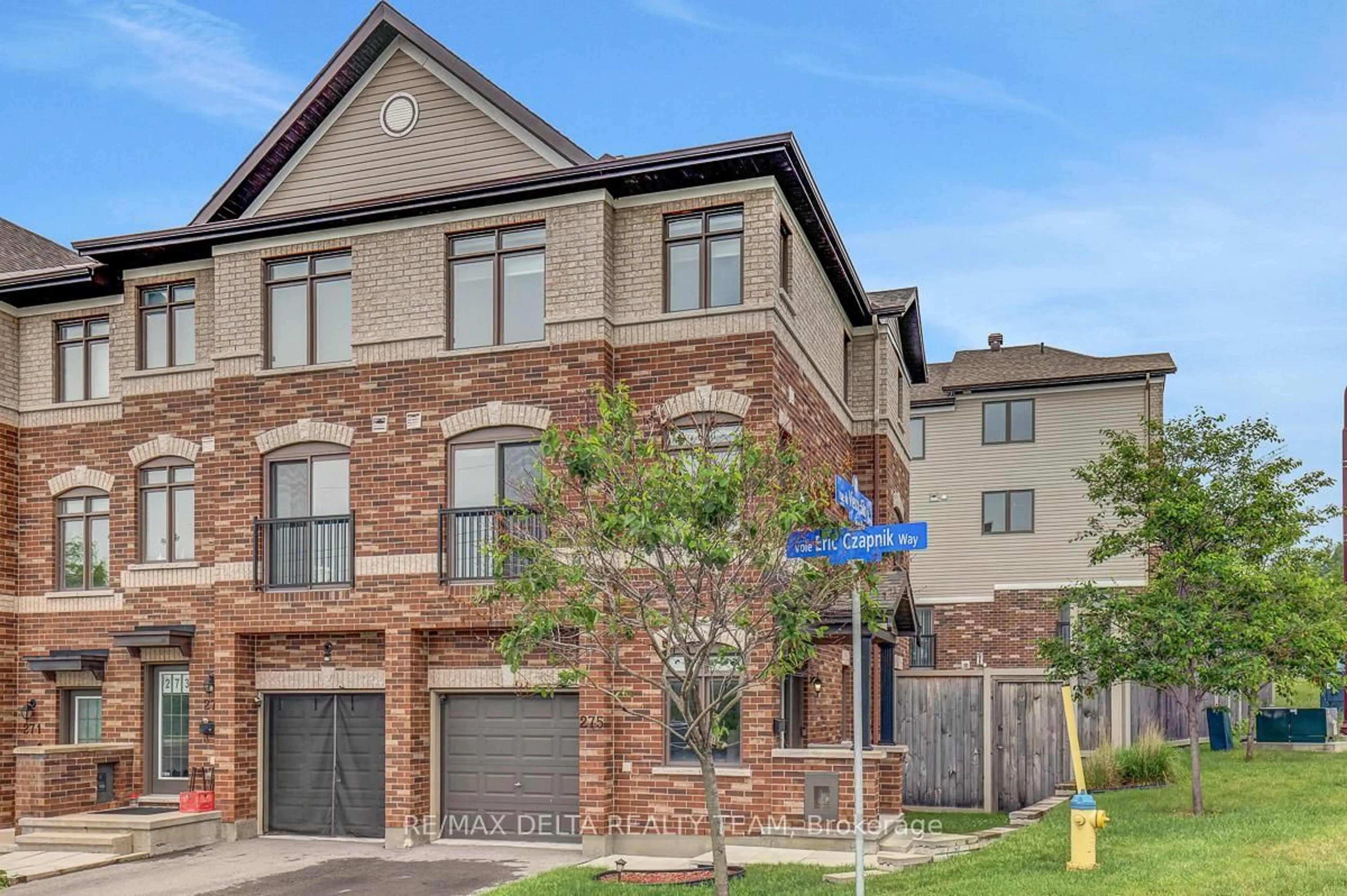 Home with brick exterior material, street for 275 Eric Czapnik Way, Ottawa Ontario K1E 0B4