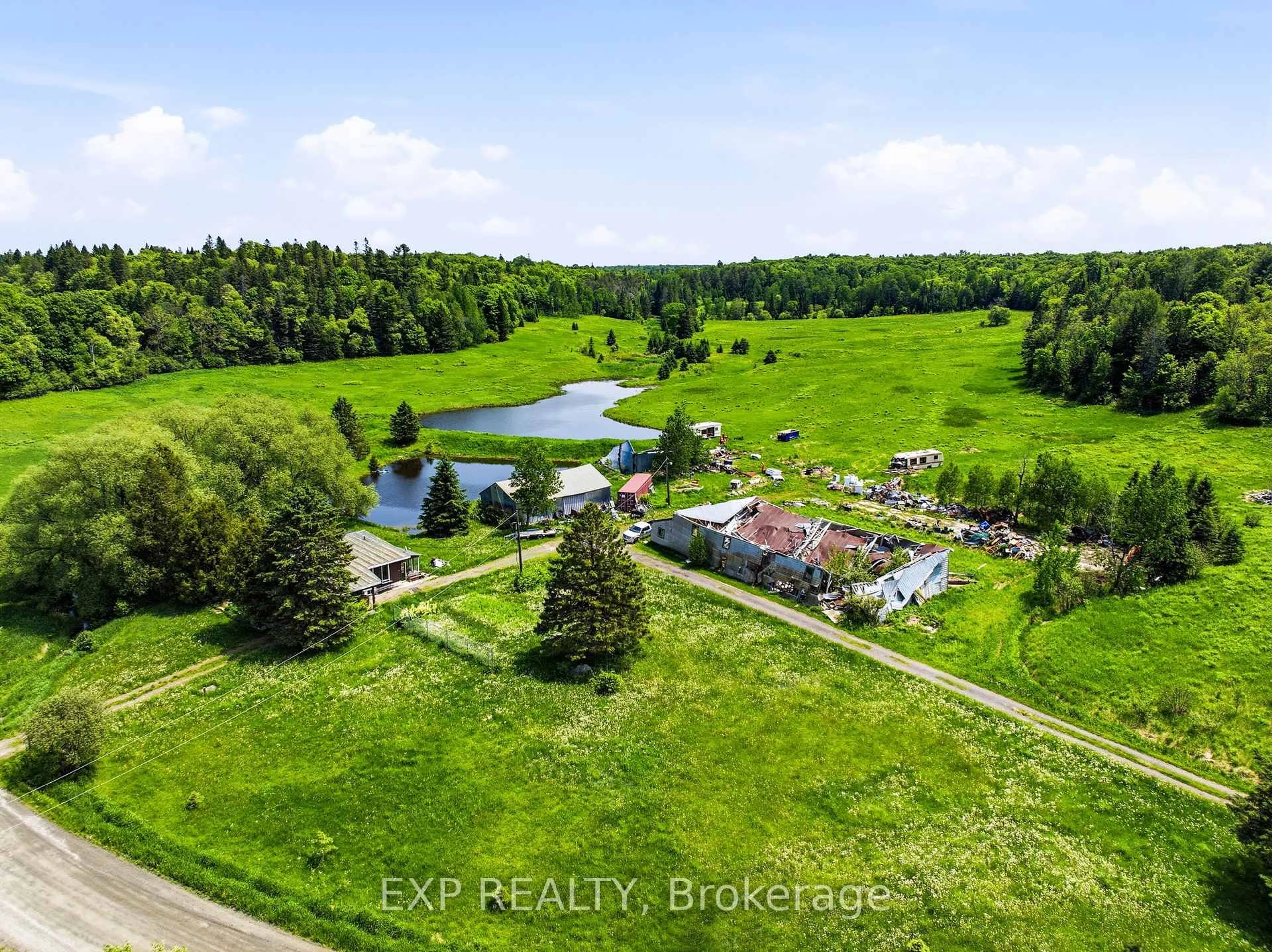 A pic from outside/outdoor area/front of a property/back of a property/a pic from drone, water/lake/river/ocean view for 1524 Hekkla Rd, Muskoka Lakes Ontario P0C 1J0