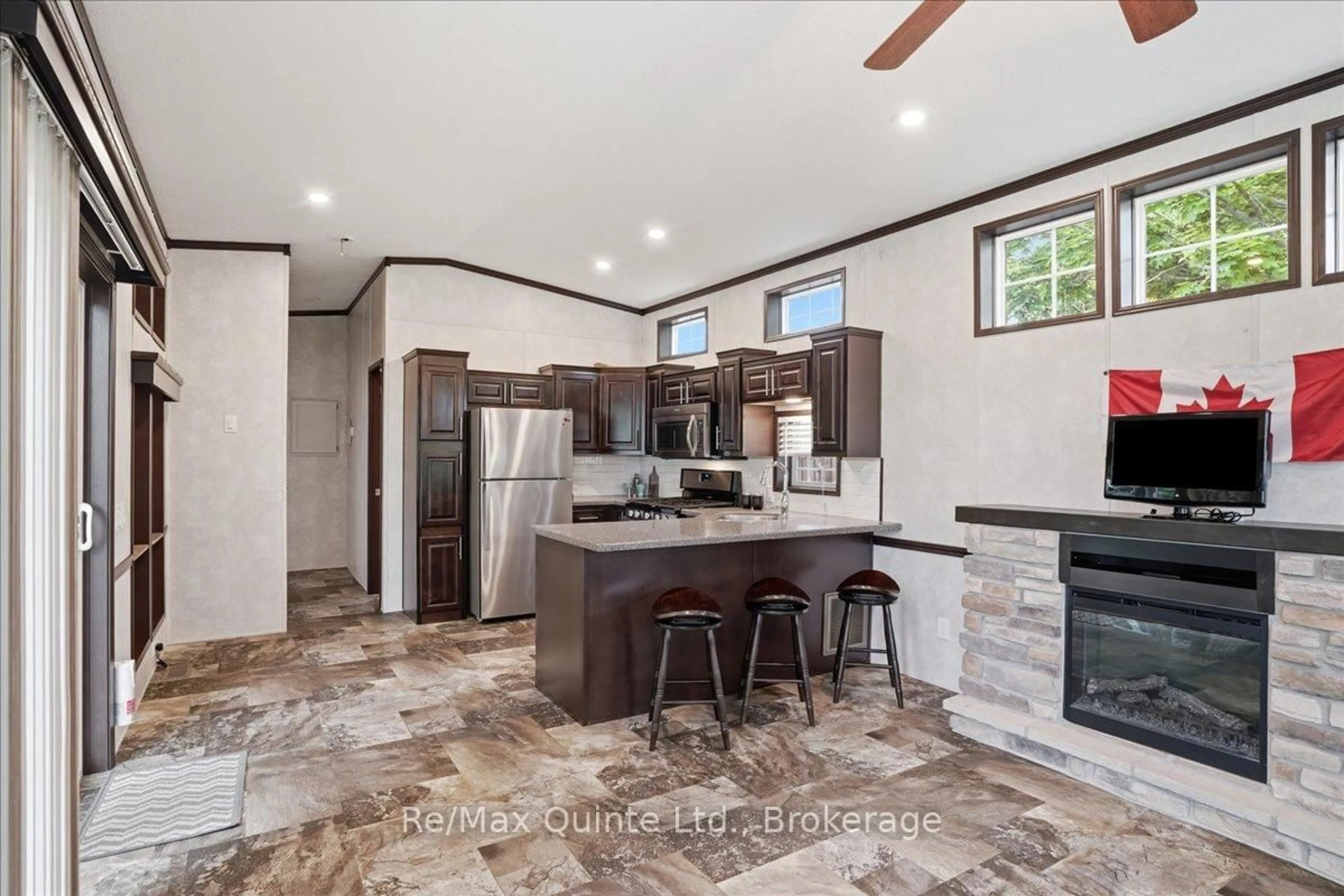 Open concept kitchen, ceramic/tile floor for 97 Carter Rd #3, Quinte West Ontario K0K 1L0