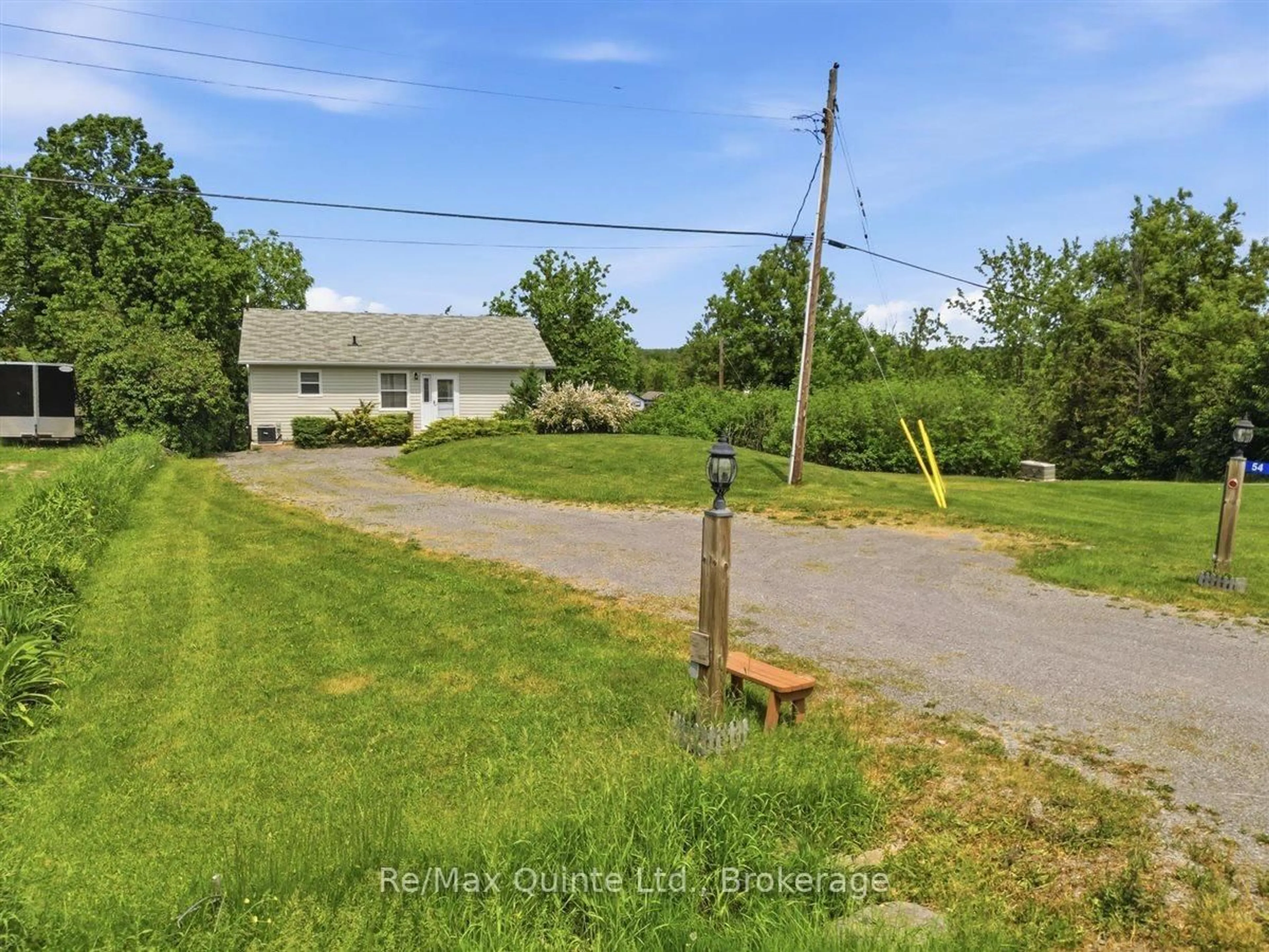 A pic from outside/outdoor area/front of a property/back of a property/a pic from drone, street for 54 Centennial Lane, Trent Hills Ontario K0L 1Z0