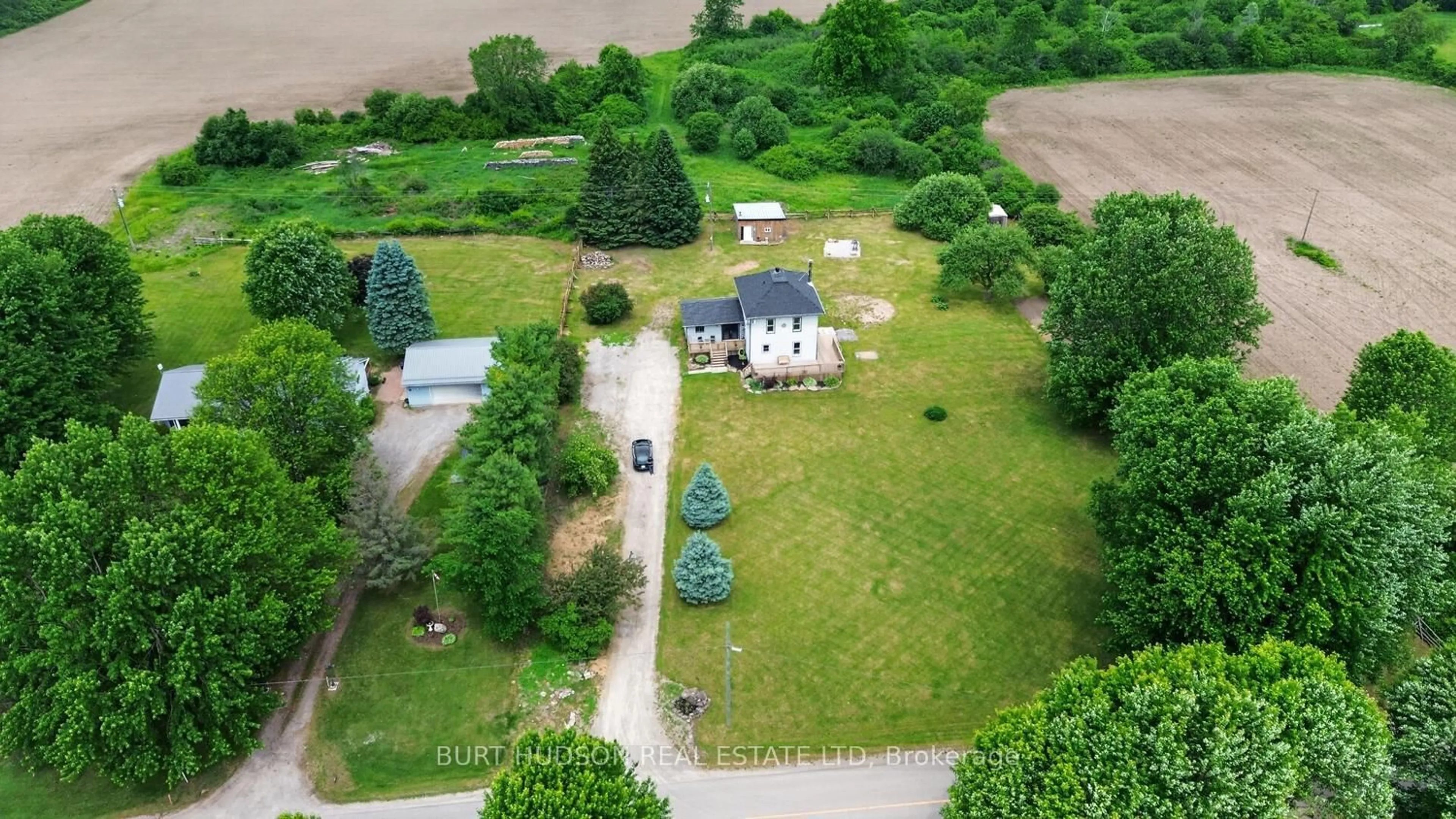 A pic from outside/outdoor area/front of a property/back of a property/a pic from drone, unknown for 48 Kitley 8 Line, Elizabethtown-Kitley Ontario K0E 1H0