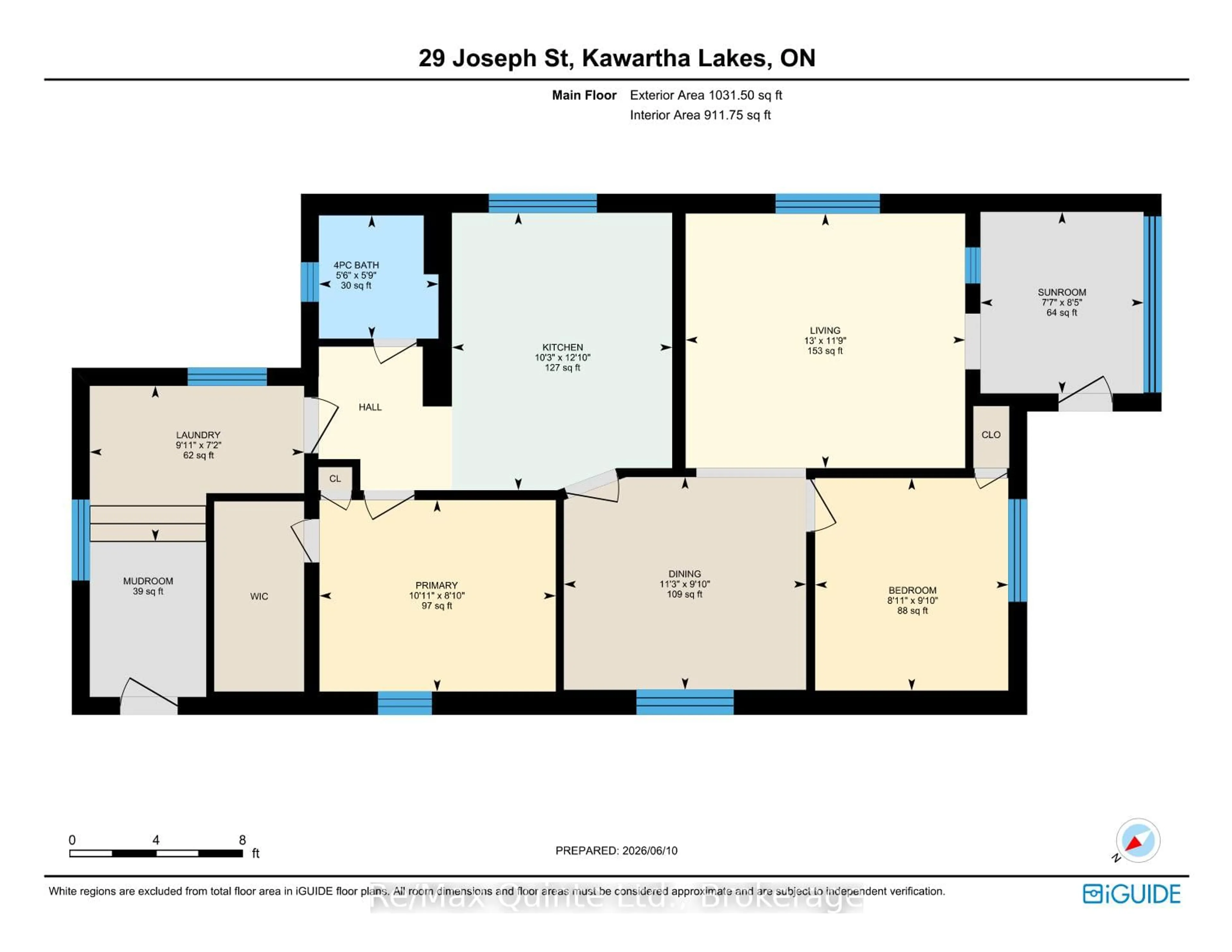 Floor plan for 29 Joseph St, Kawartha Lakes Ontario K0M 1A0
