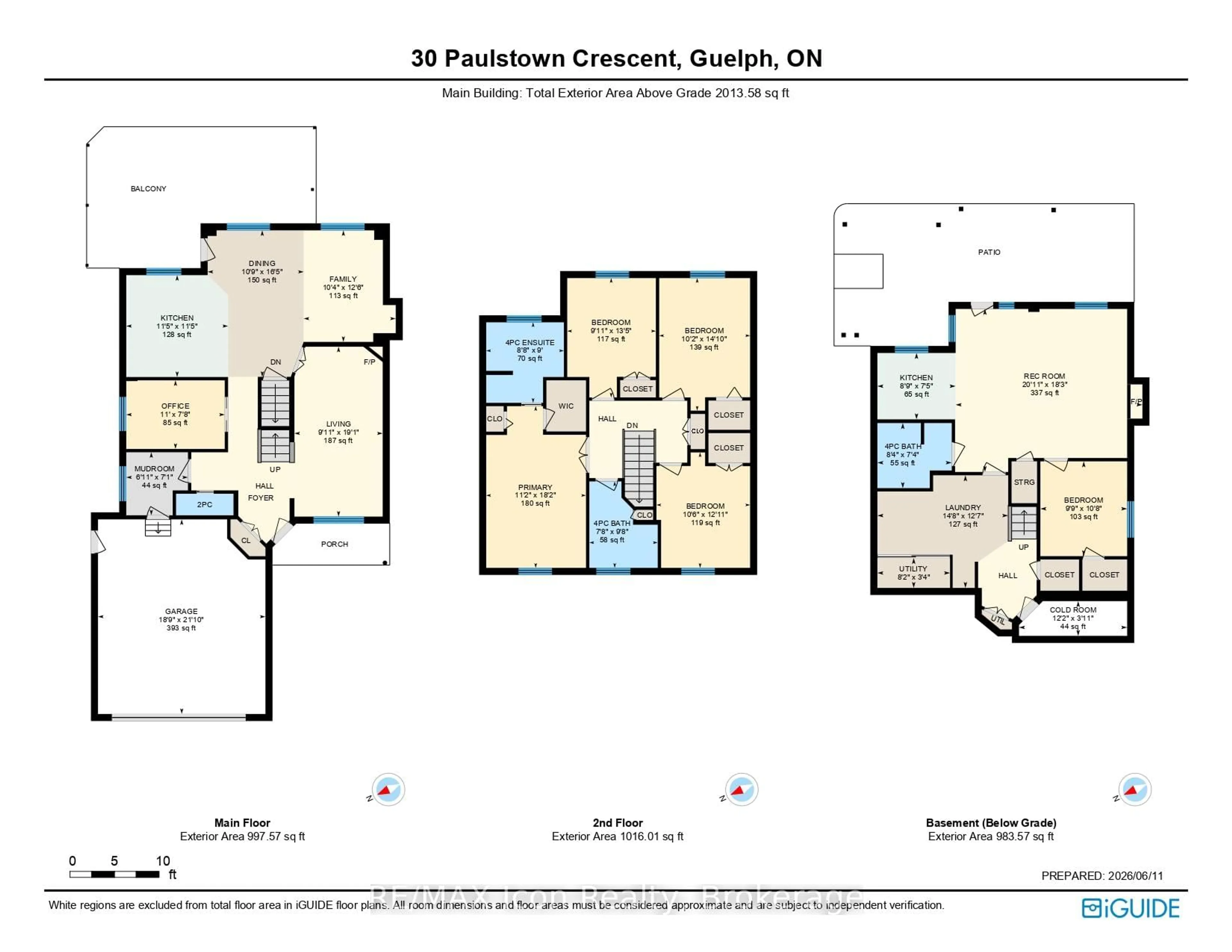 Floor plan for 30 Paulstown Cres, Guelph Ontario N1G 5H7