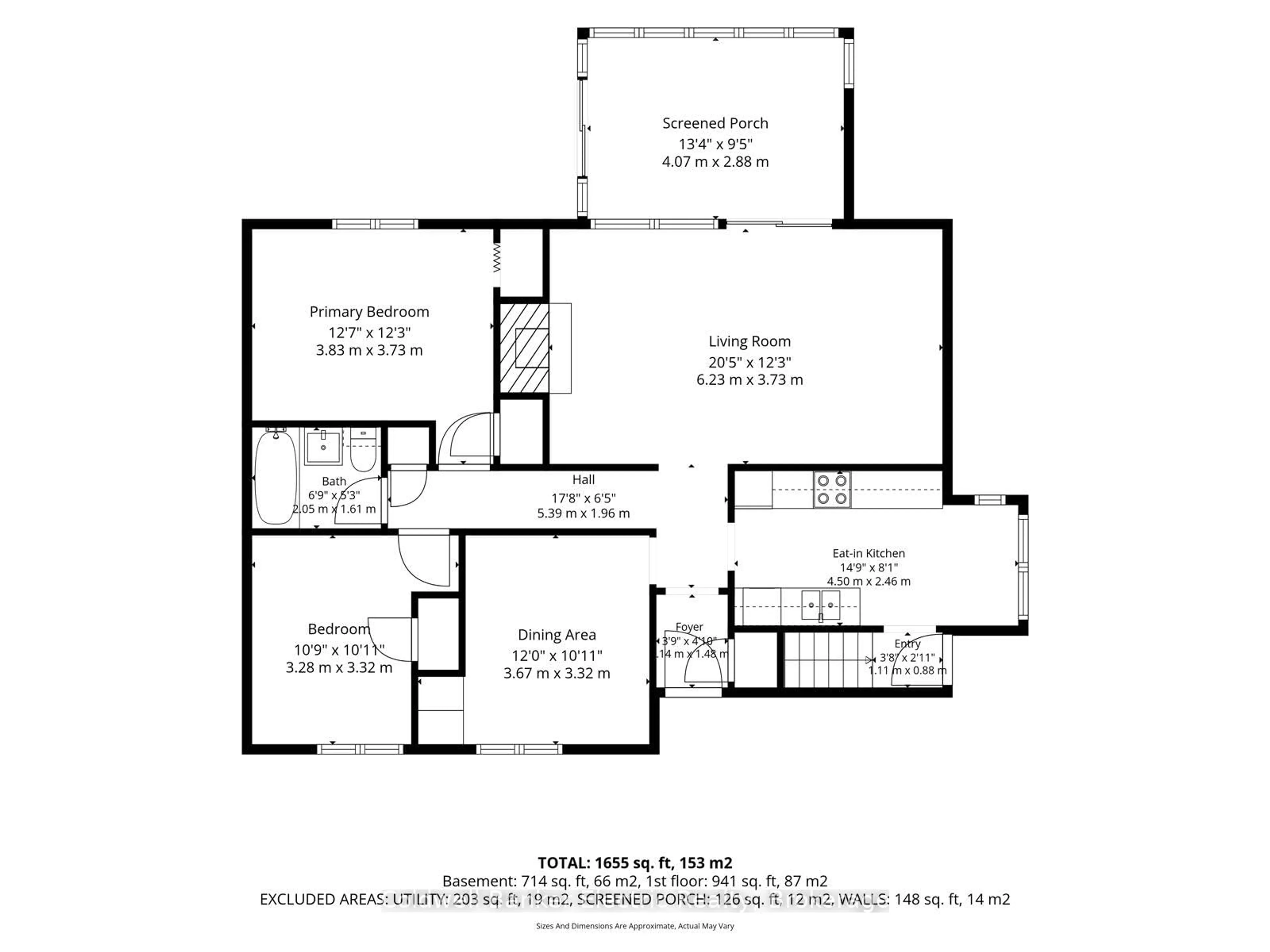 Floor plan for 1497 Mayfair Ave, Peterborough Ontario K9J 6T3