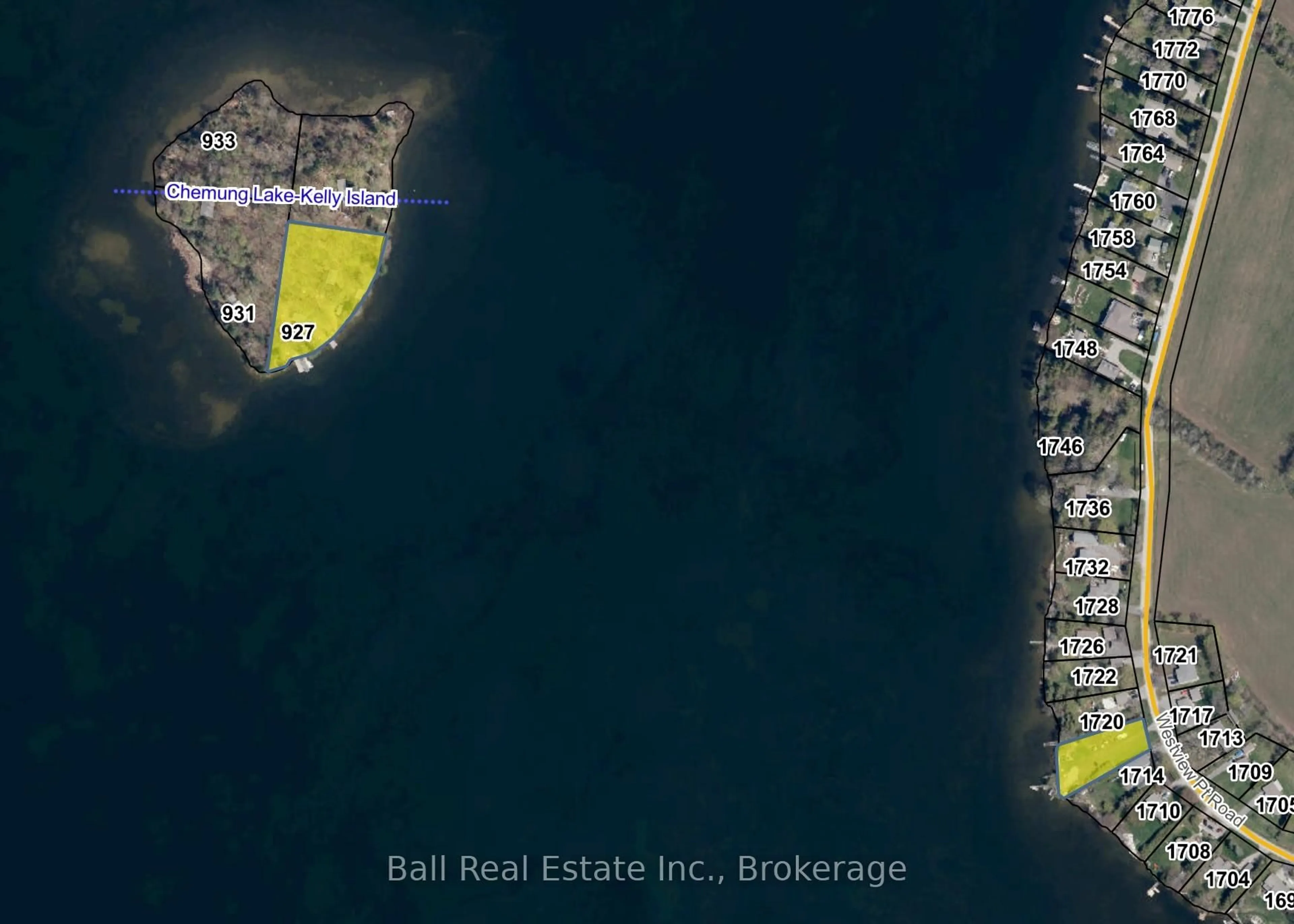 A pic from outside/outdoor area/front of a property/back of a property/a pic from drone, water/lake/river/ocean view for 927 Kelly Island, Selwyn Ontario K0L 1H0