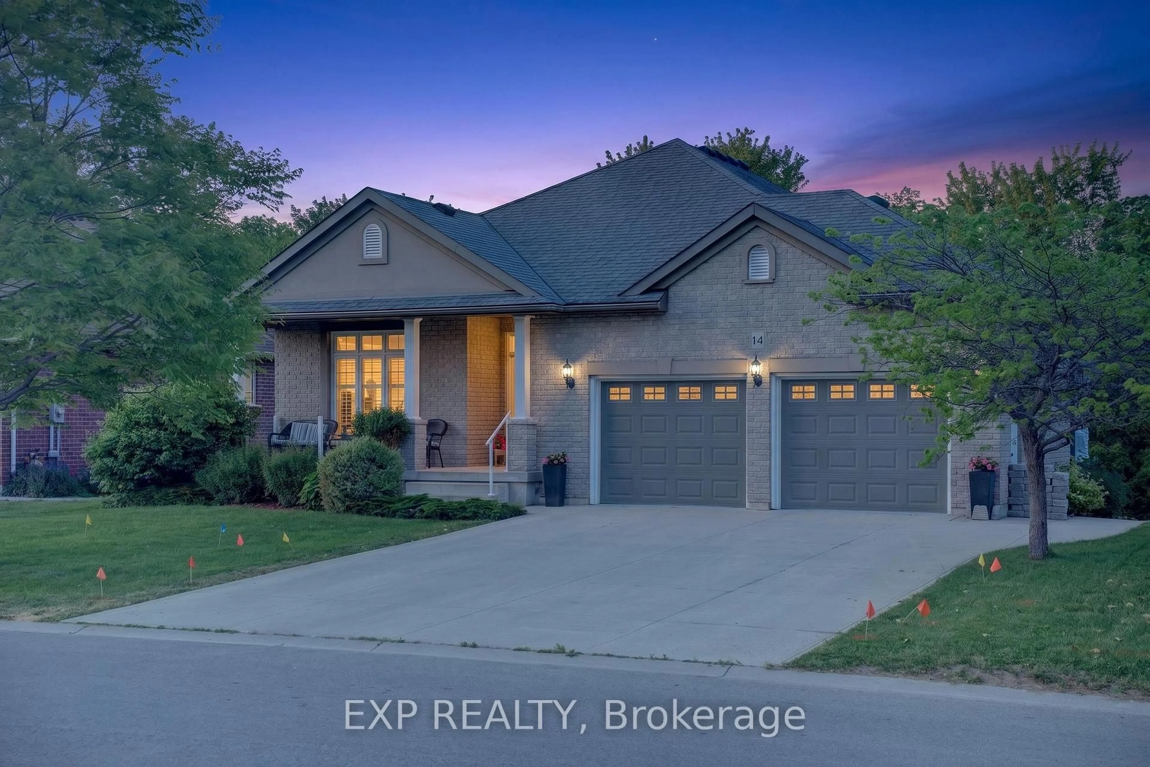 Home with brick exterior material, street for 14 Hunter Dr, Norfolk Ontario N0E 1M0