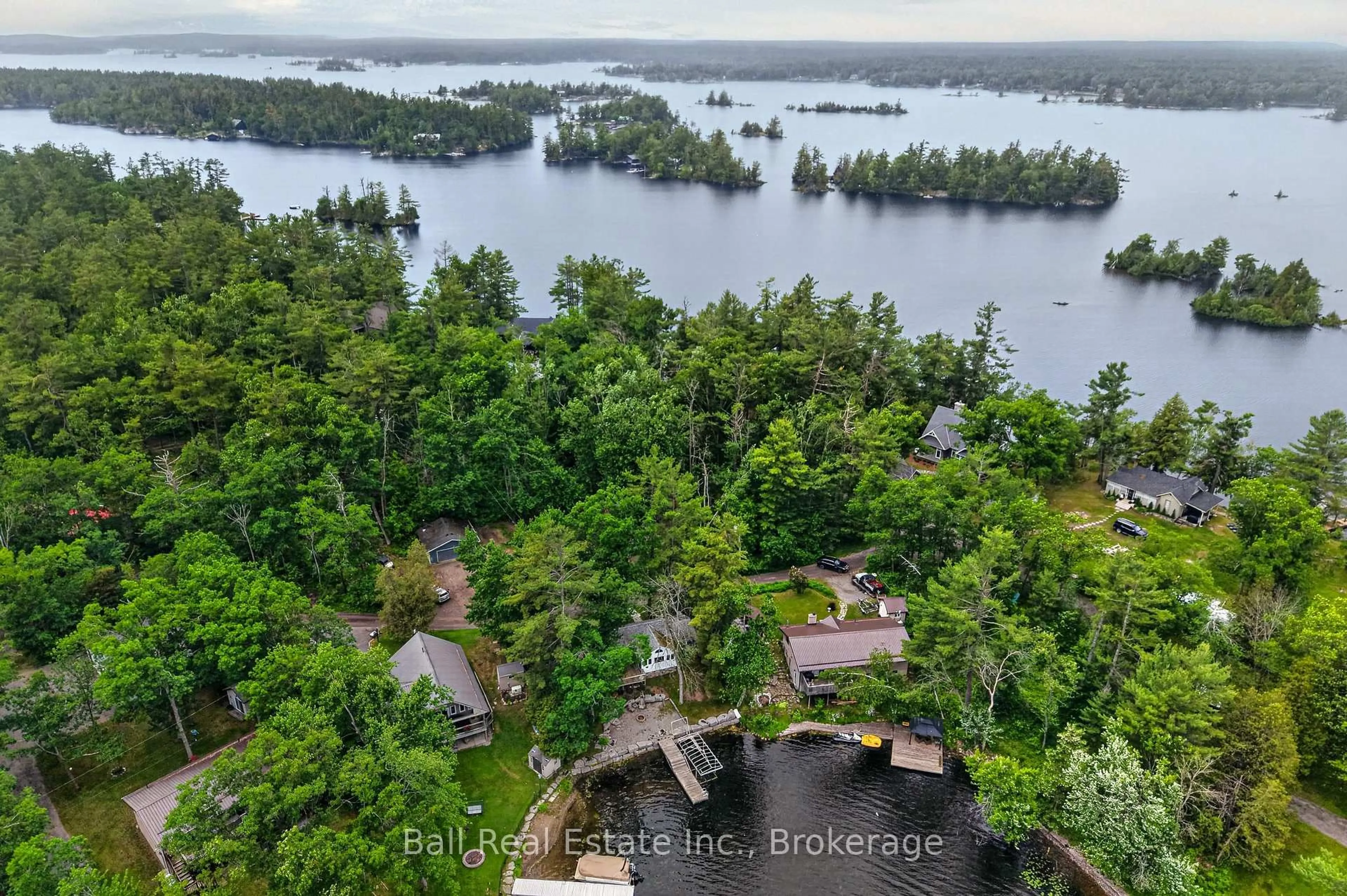 A pic from outside/outdoor area/front of a property/back of a property/a pic from drone, water/lake/river/ocean view for 1832 - 1846 South Bay Shore Rd, Douro-Dummer Ontario K0L 2H0