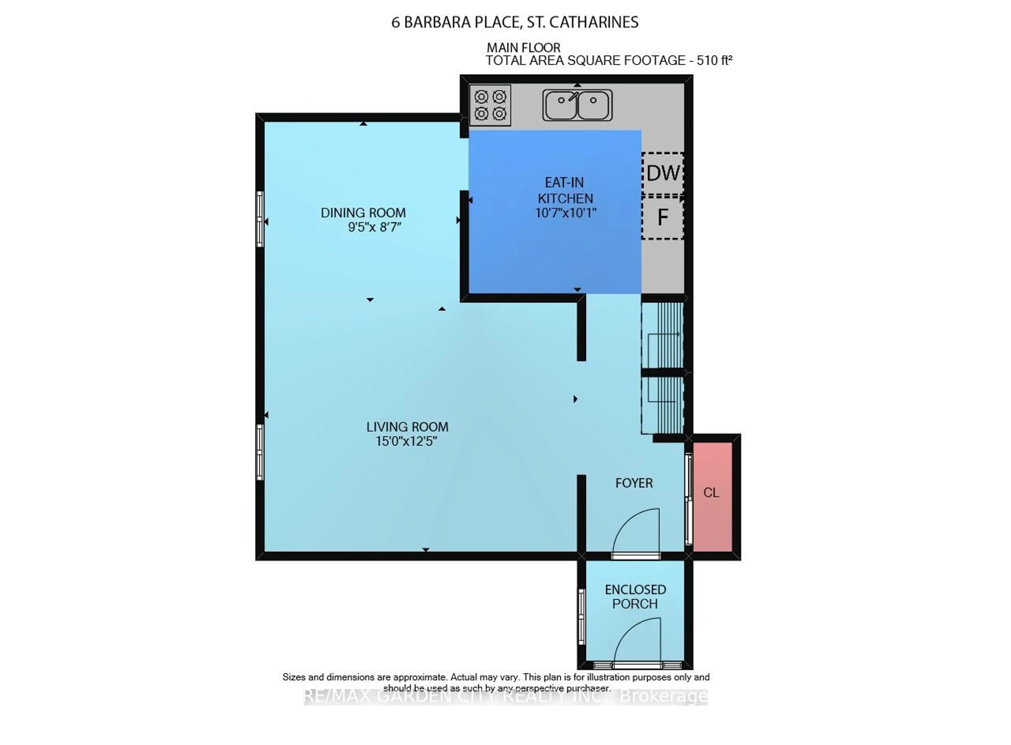 Floor plan for 6 BARBARA Pl, St. Catharines Ontario L2N 6H8