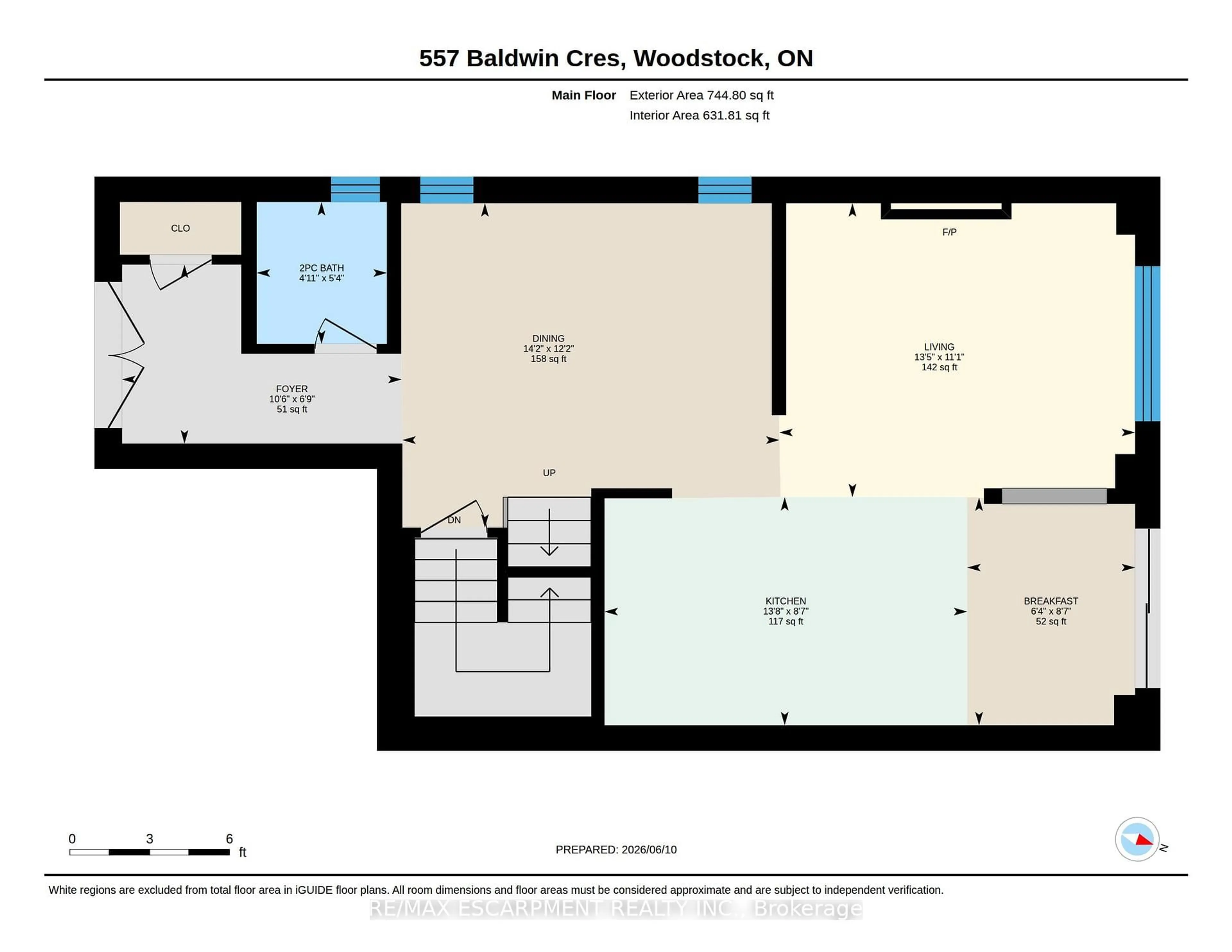 Floor plan for 557 Baldwin Cres, Woodstock Ontario N4S 7W2