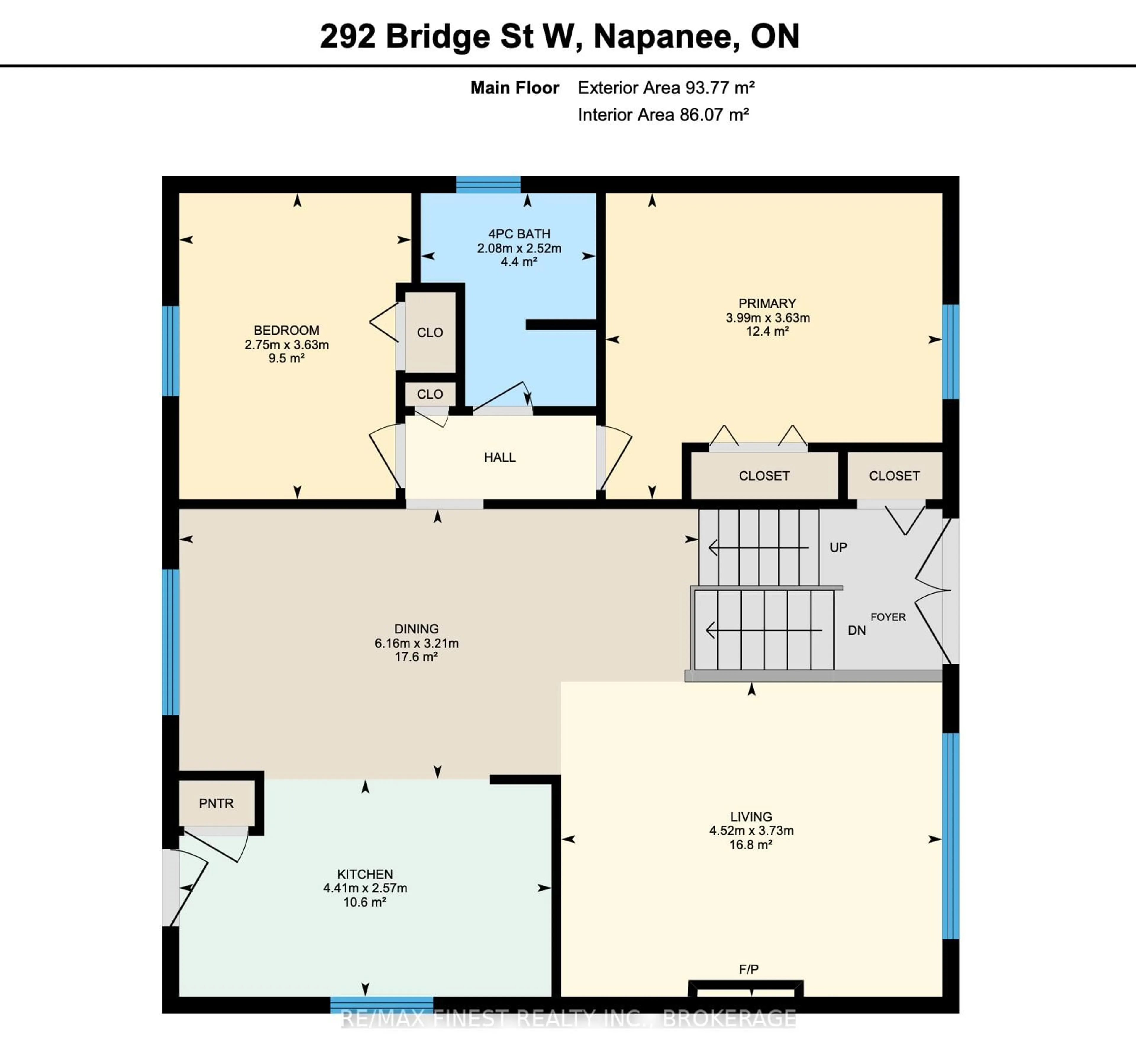 Floor plan for 292 Bridge St, Greater Napanee Ontario K7R 2G1