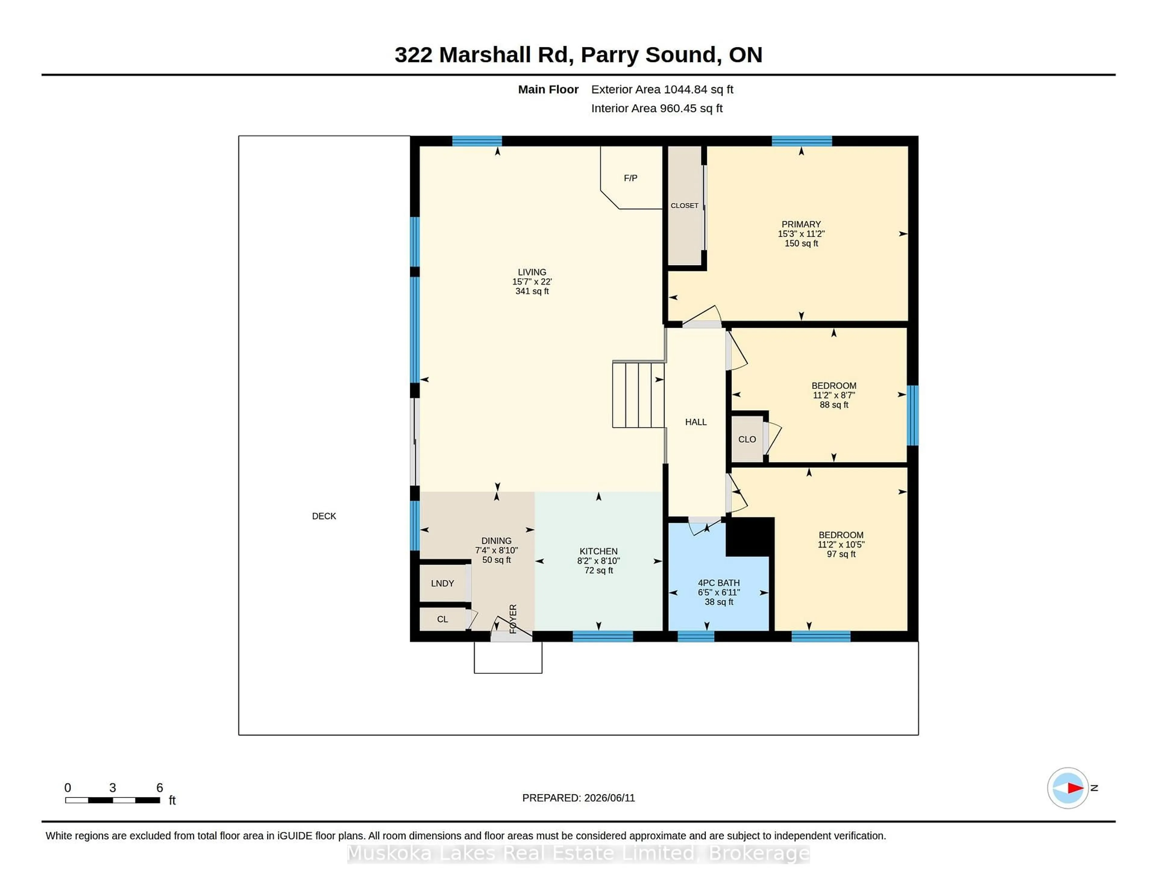 Floor plan for 322 Marshall Rd, Seguin Ontario P2A 2H8