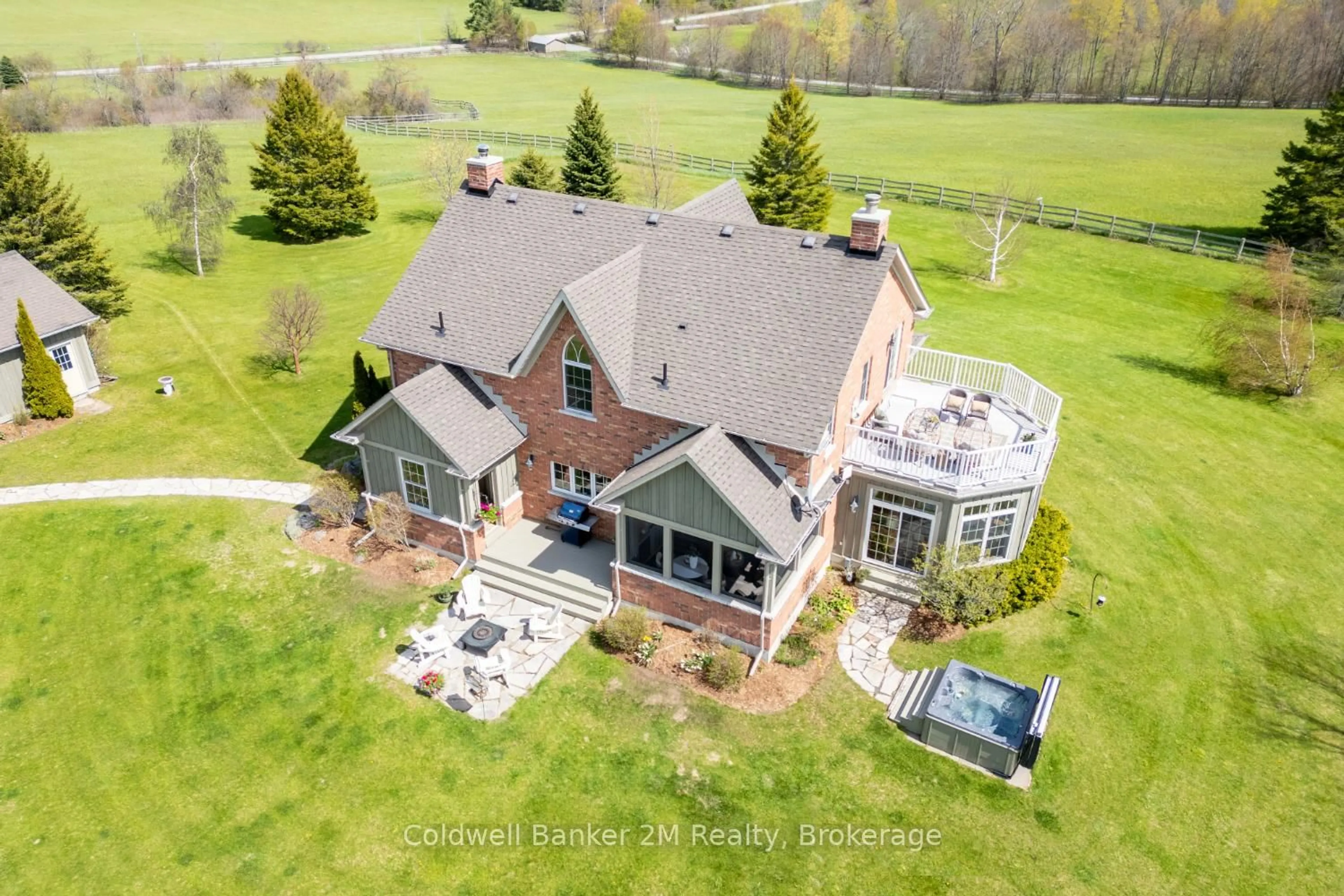 A pic from outside/outdoor area/front of a property/back of a property/a pic from drone, building for 268 Leach Rd, Alnwick/Haldimand Ontario K0K 2X0