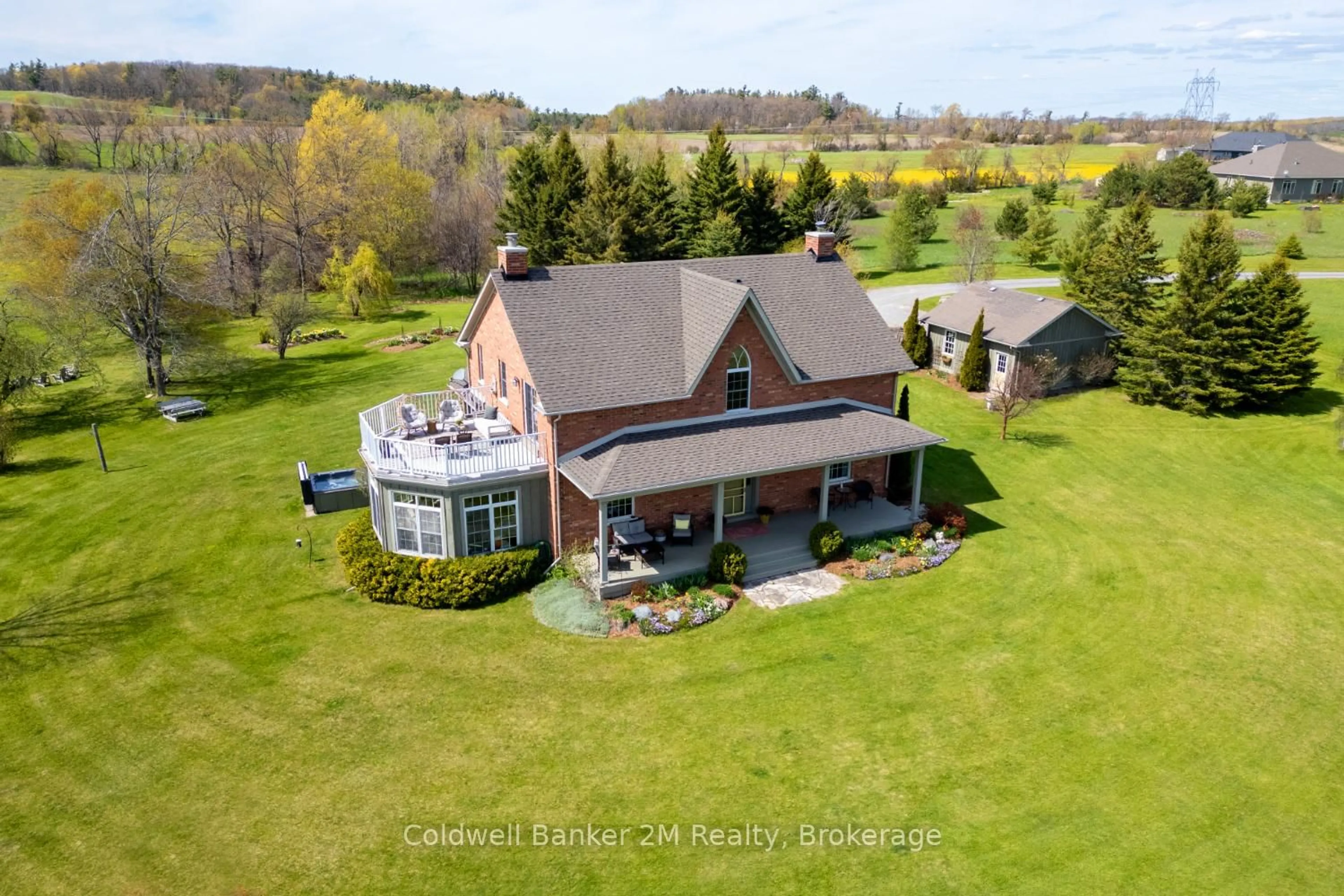 A pic from outside/outdoor area/front of a property/back of a property/a pic from drone, water/lake/river/ocean view for 268 Leach Rd, Alnwick/Haldimand Ontario K0K 2X0