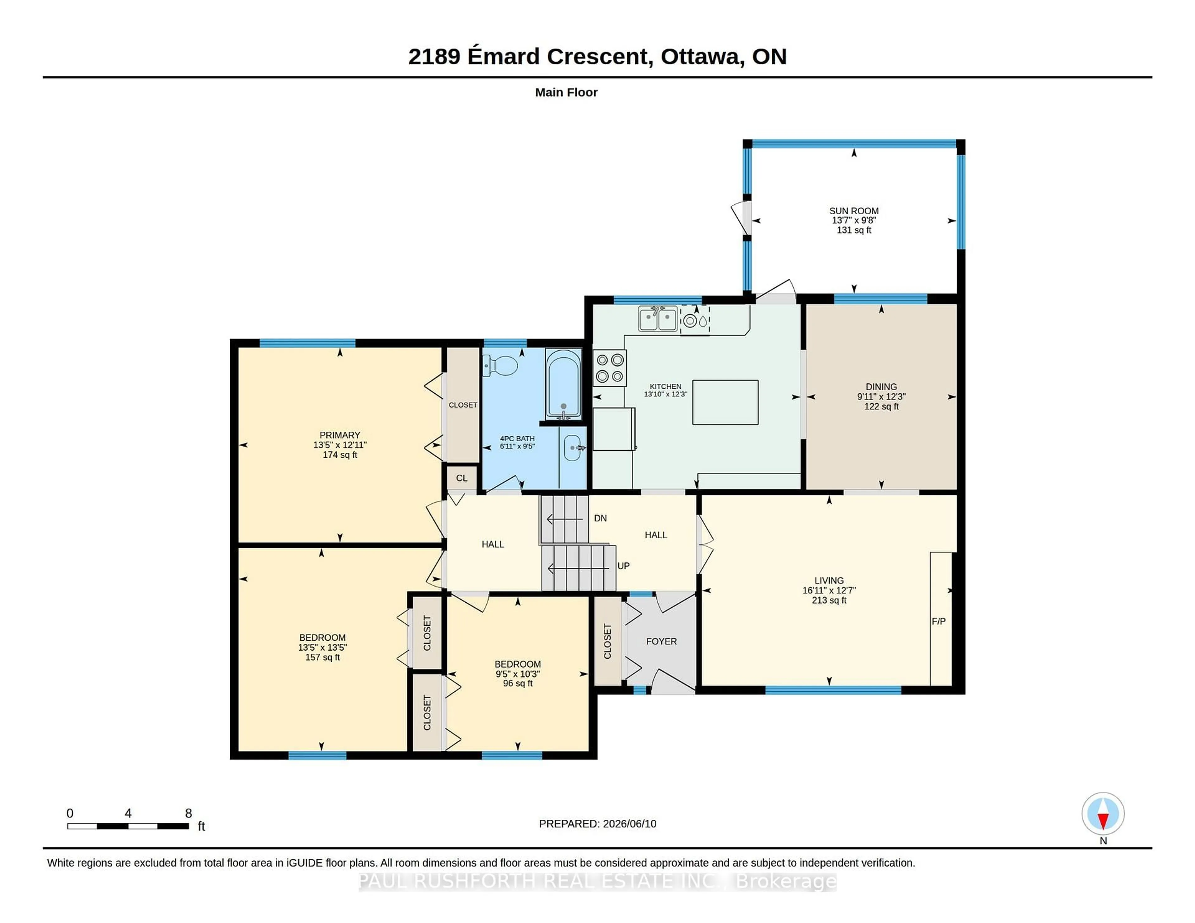 Floor plan for 2189 Emard Cres, Gloucester Ontario K1J 6K5