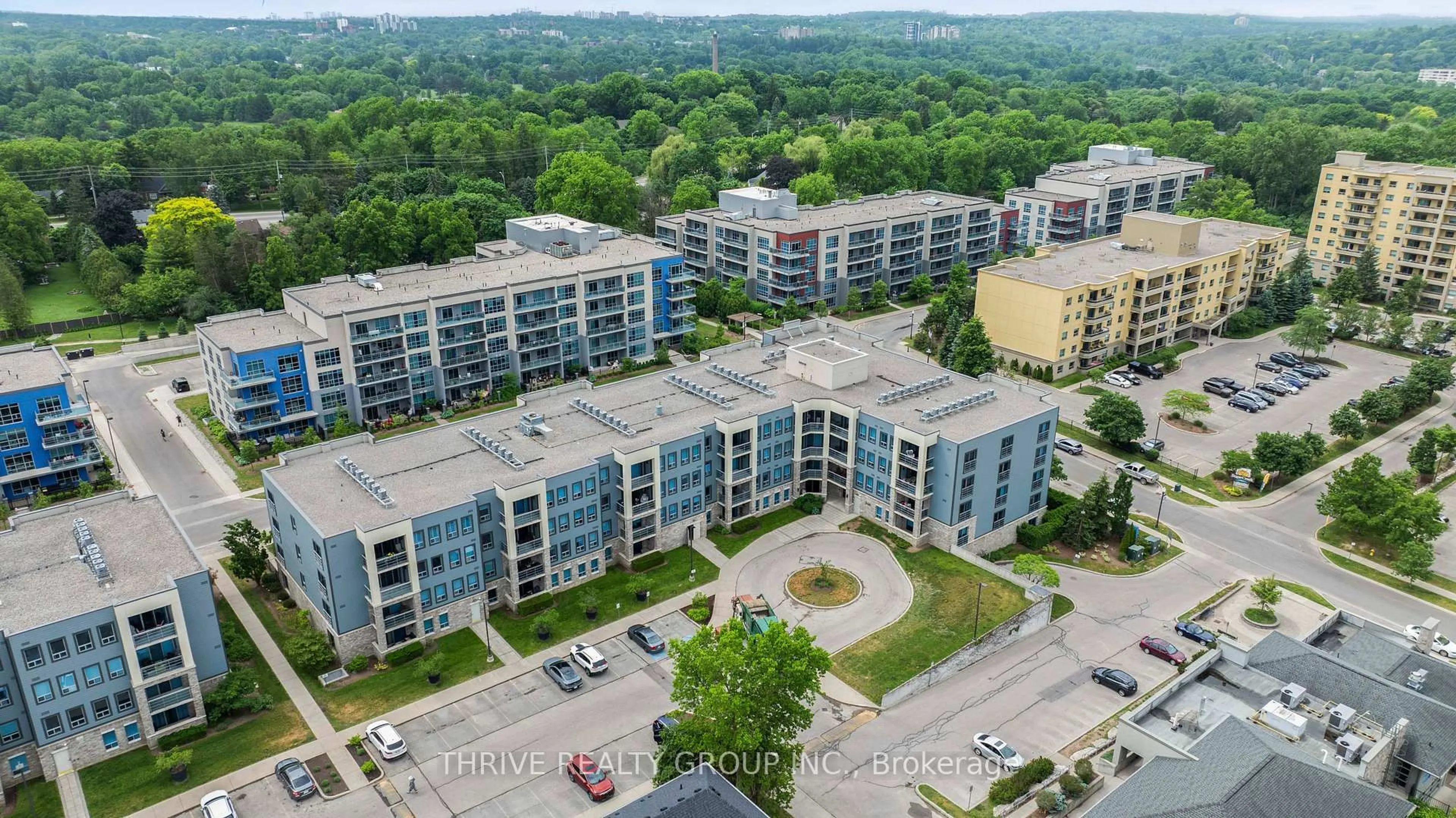 A pic from outside/outdoor area/front of a property/back of a property/a pic from drone, city buildings view from balcony for 340 Sugarcreek Tr #105, London North Ontario N6H 0G4