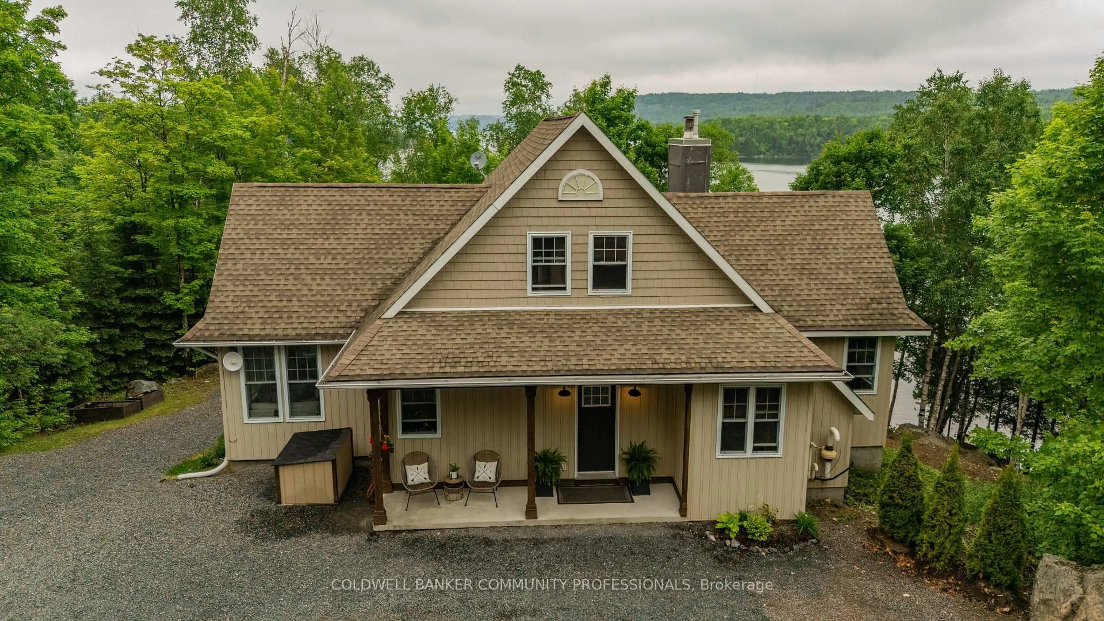 A pic from outside/outdoor area/front of a property/back of a property/a pic from drone, unknown for 780 Stanrock Rd, Elliot Lake Ontario P5A 2S9