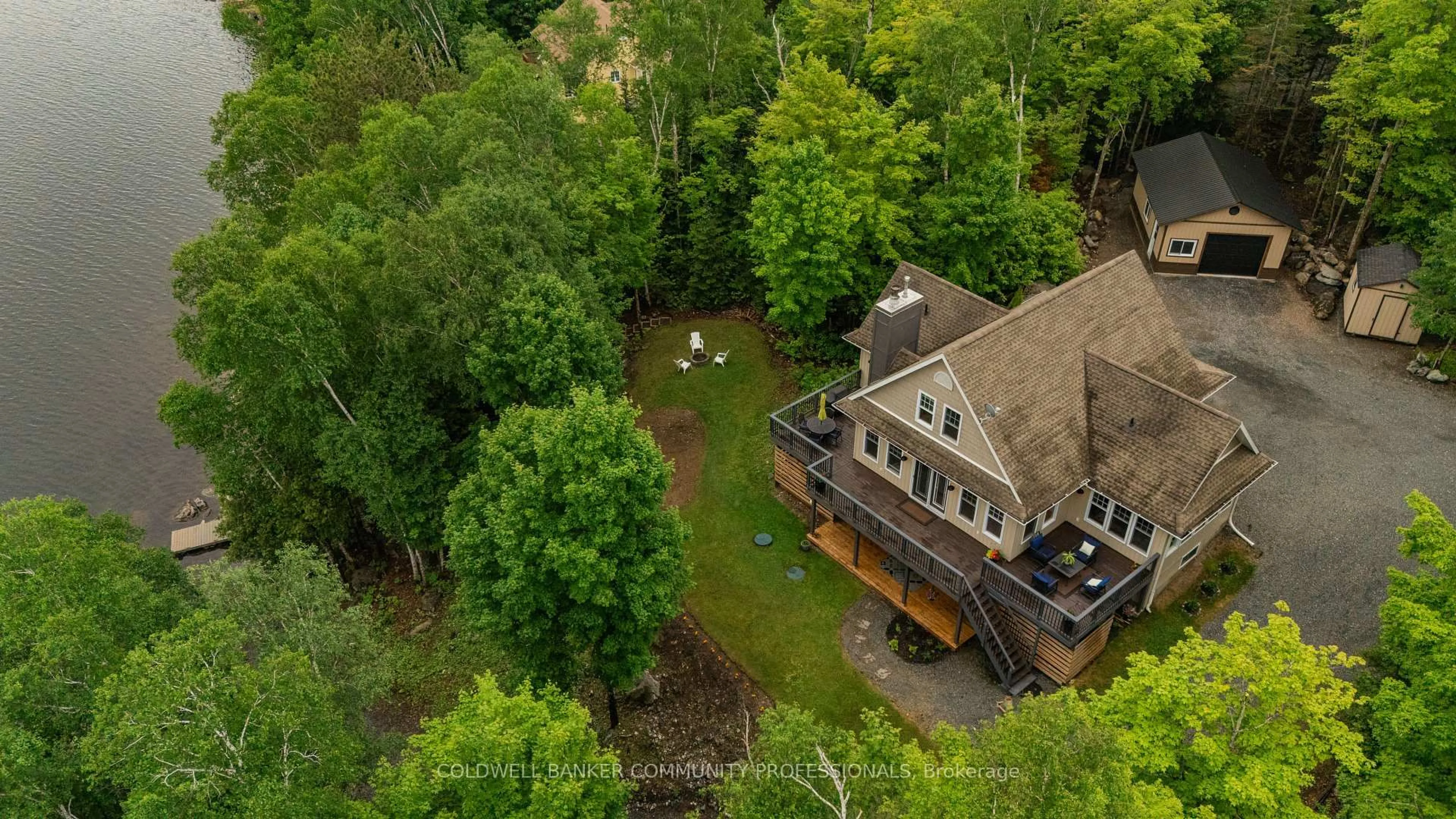 A pic from outside/outdoor area/front of a property/back of a property/a pic from drone, building for 780 Stanrock Rd, Elliot Lake Ontario P5A 2S9
