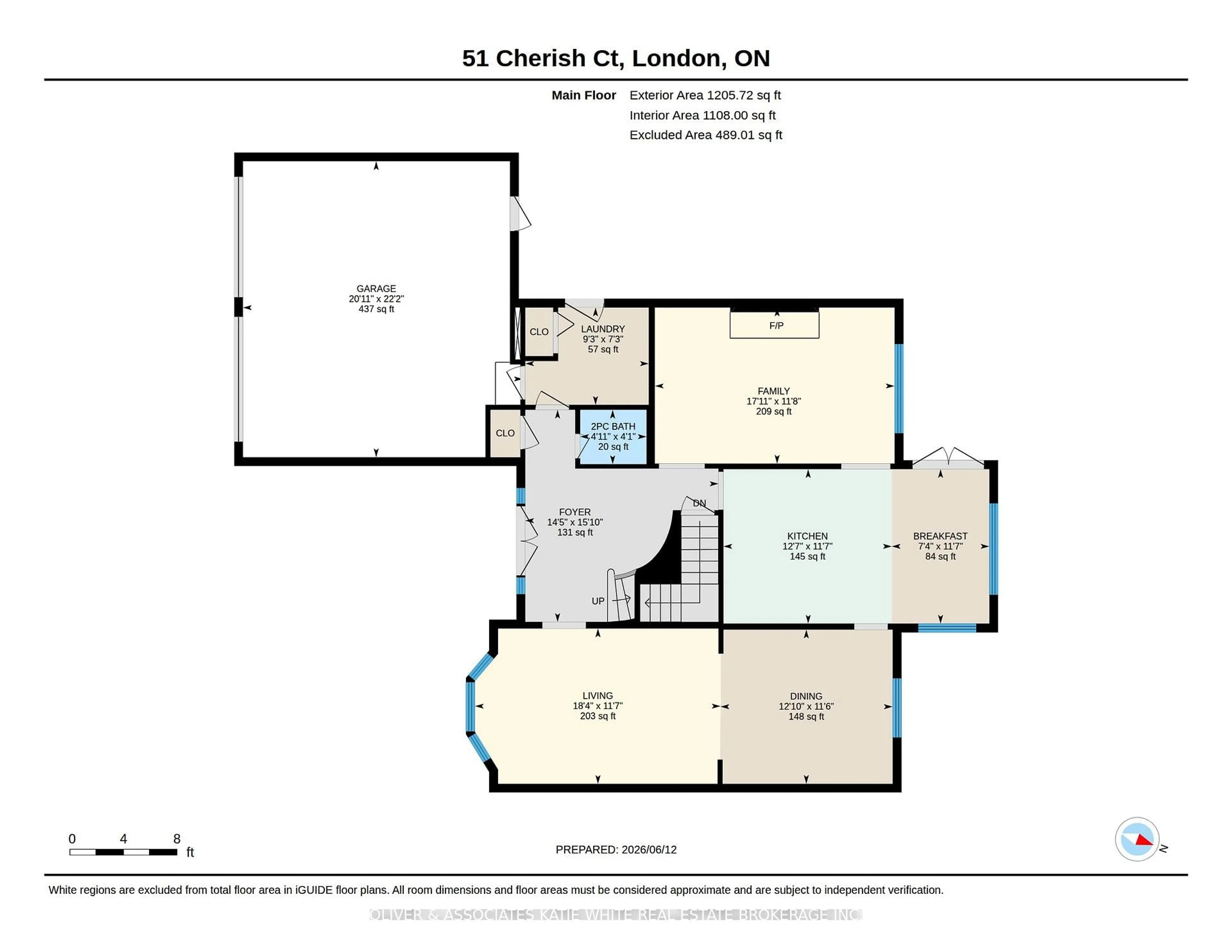 Floor plan for 51 Cherish Crt, London South Ontario N6K 4H2