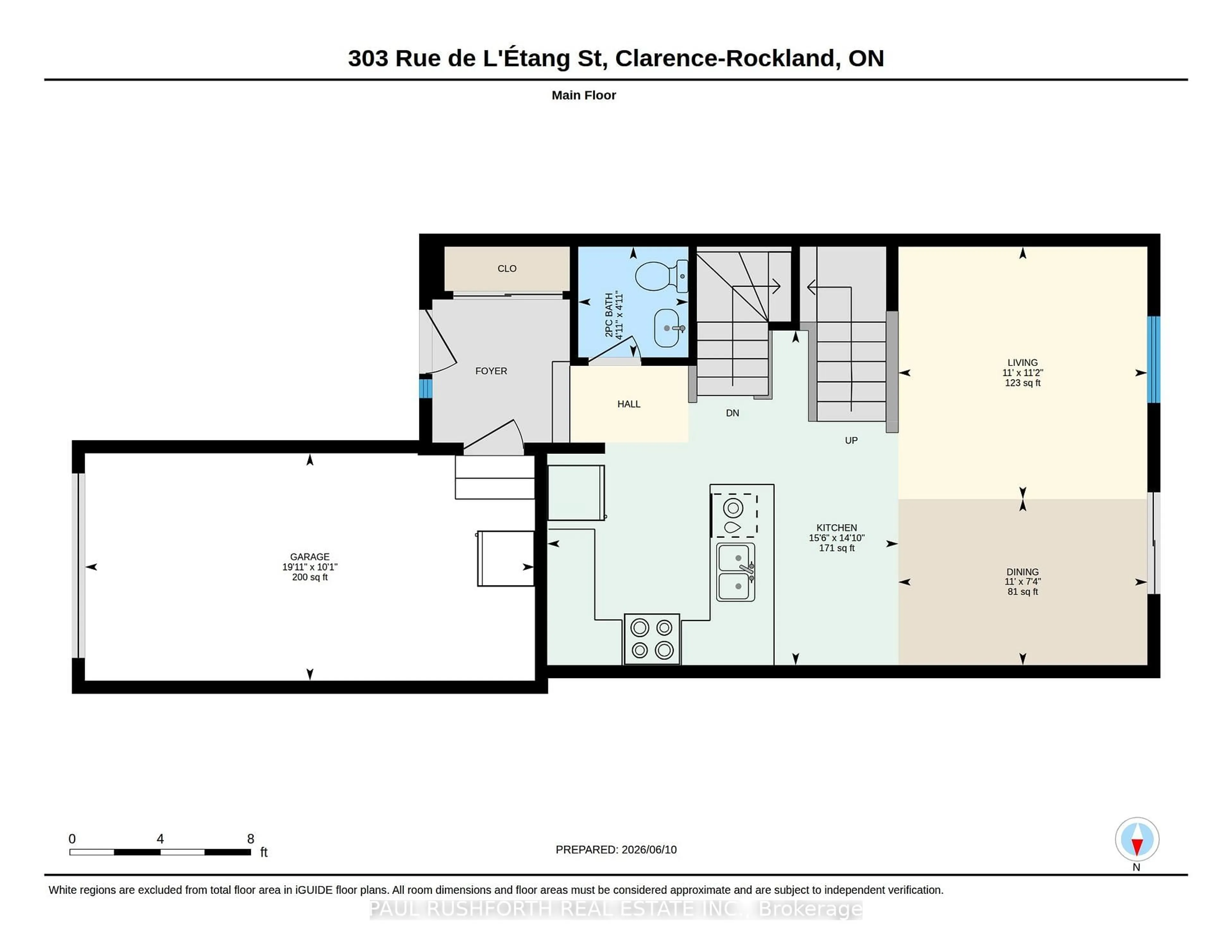 Floor plan for 303 Rue De L Etang Rd, Clarence-Rockland Ontario K4K 0K1