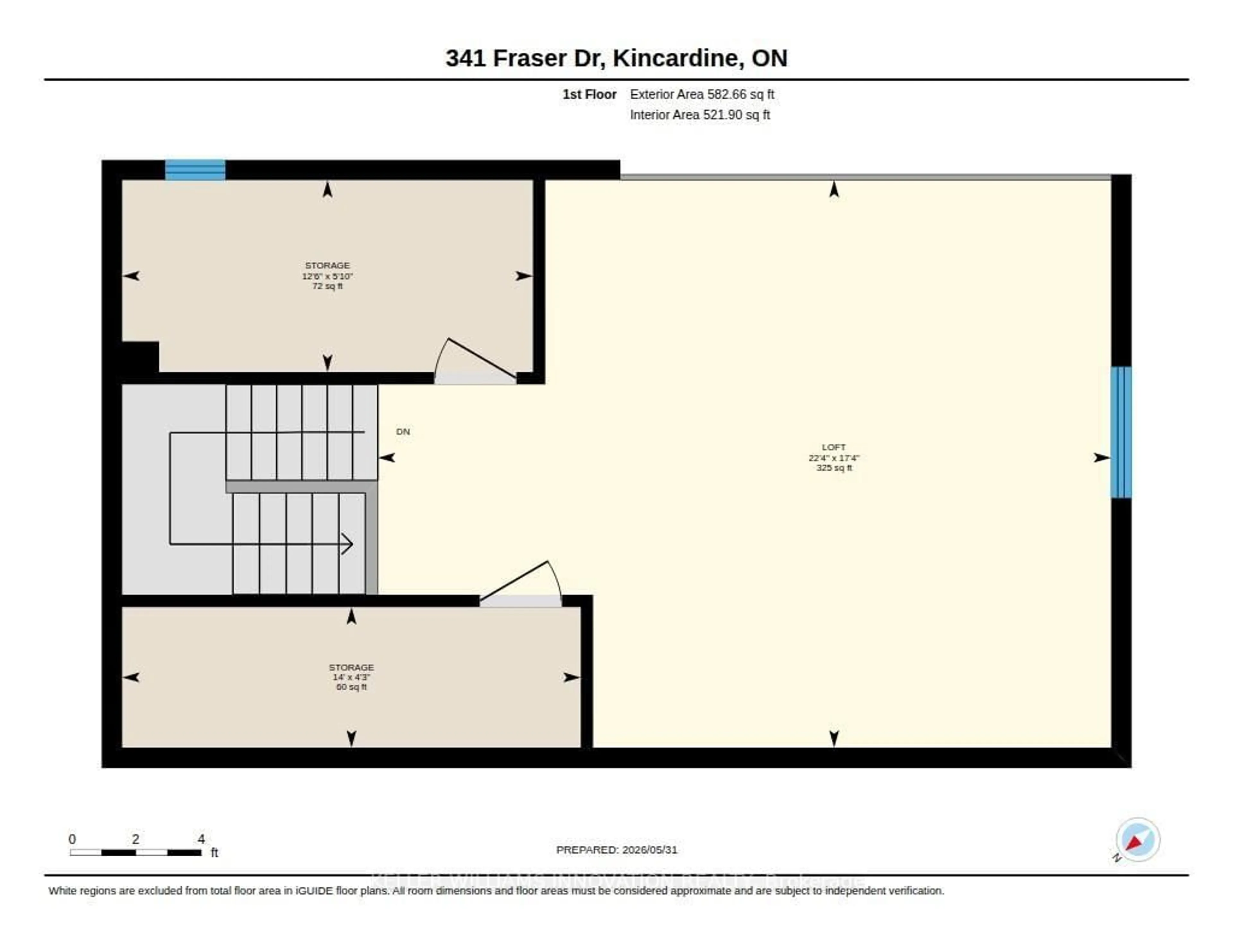Floor plan for 341 Fraser Dr, Kincardine Ontario N2Z 3C3