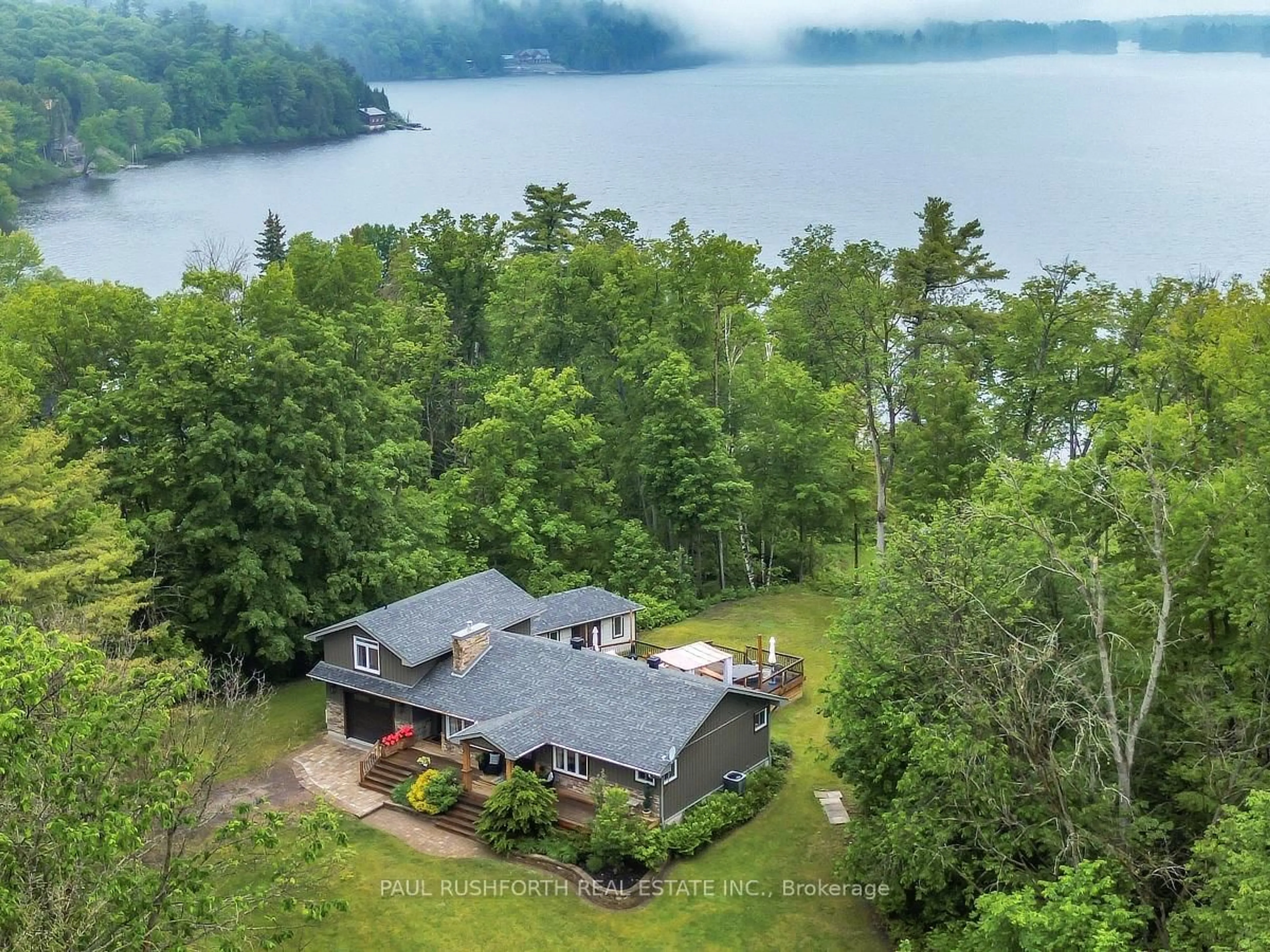 A pic from outside/outdoor area/front of a property/back of a property/a pic from drone, water/lake/river/ocean view for 4478 River Rd, Renfrew Ontario K7V 3Z8