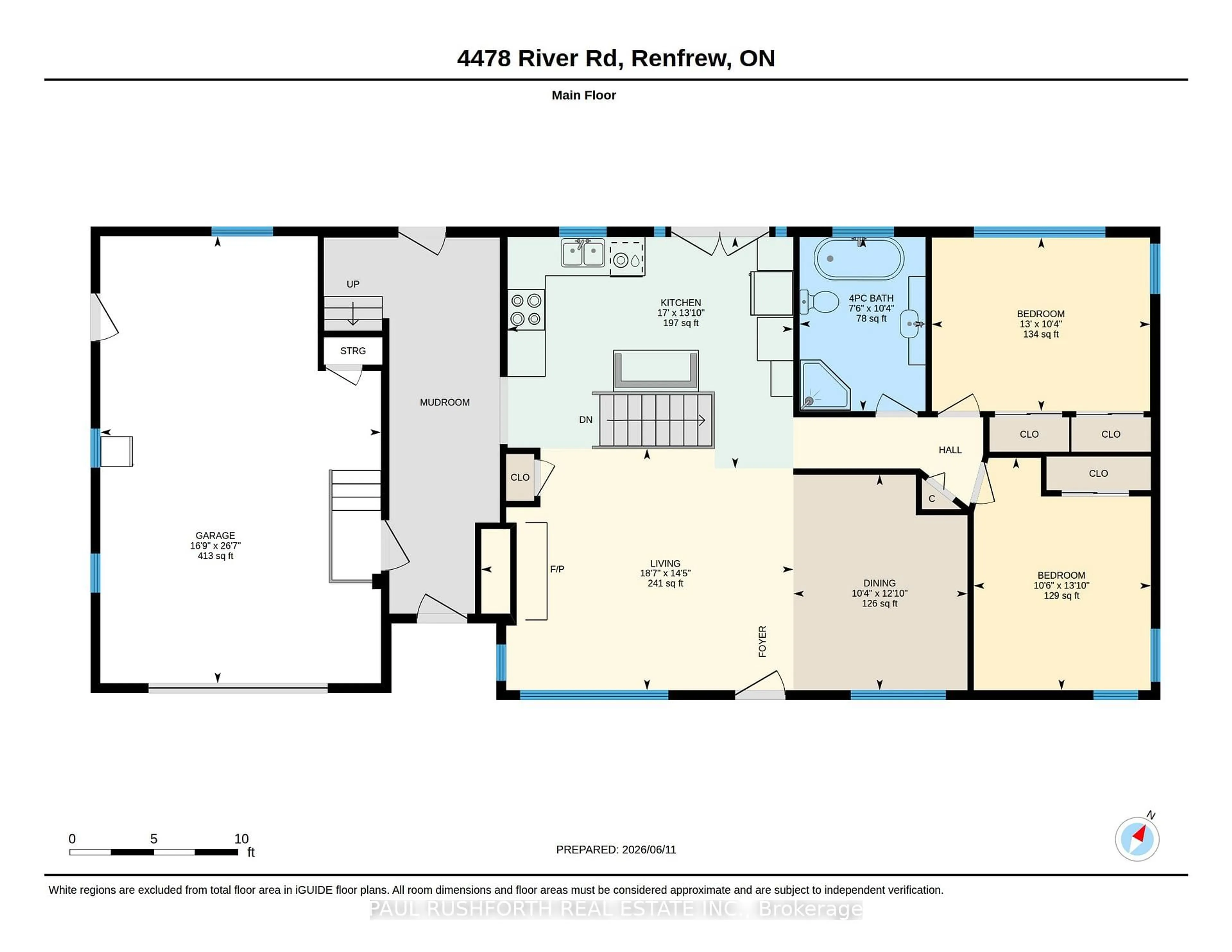 Floor plan for 4478 River Rd, Renfrew Ontario K7V 3Z8