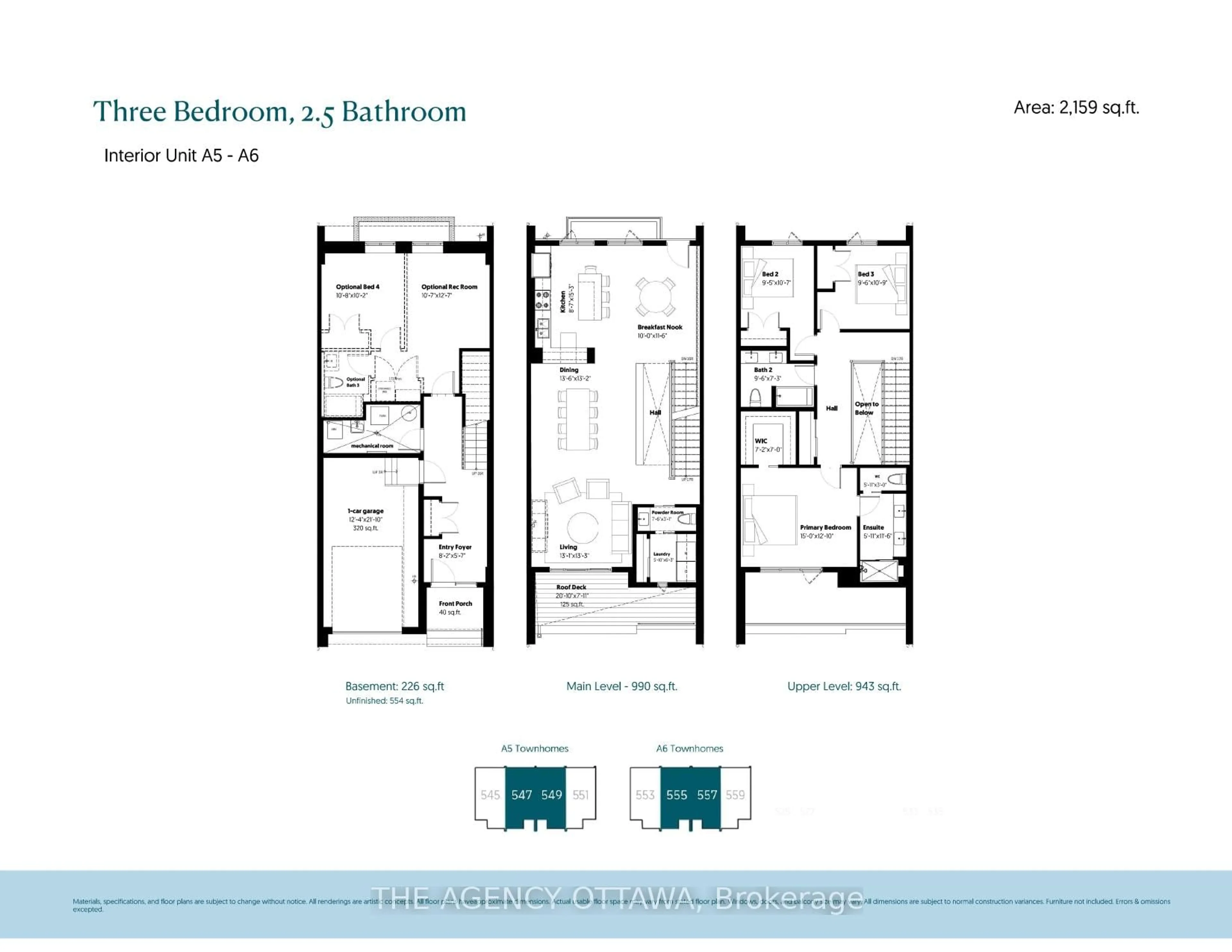 Floor plan for 547 Adventure Private, Ottawa Ontario K1V 2T2