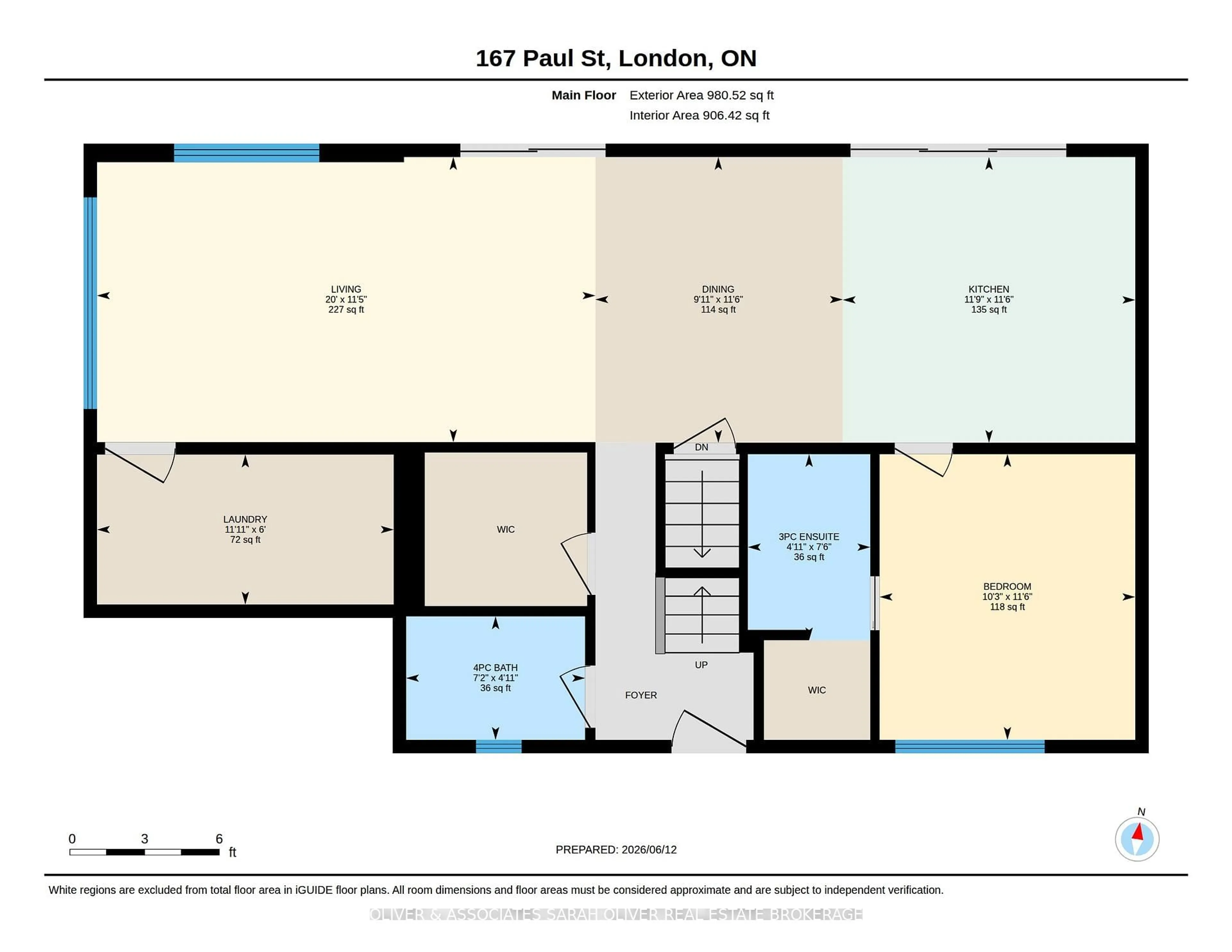 Floor plan for 167 Paul St, London North Ontario N6H 1L6