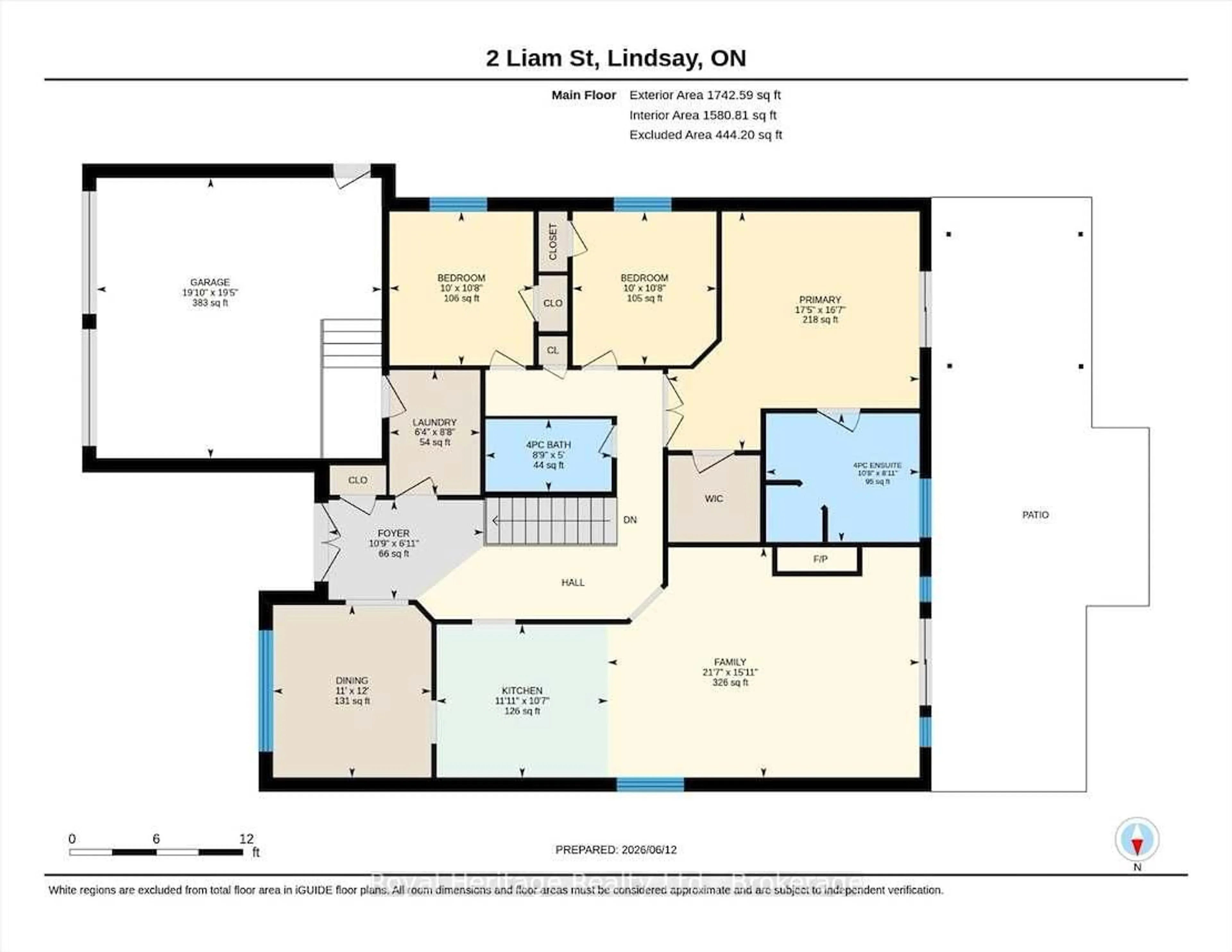 Floor plan for 2 Liam St, Kawartha Lakes Ontario K9V 0J3
