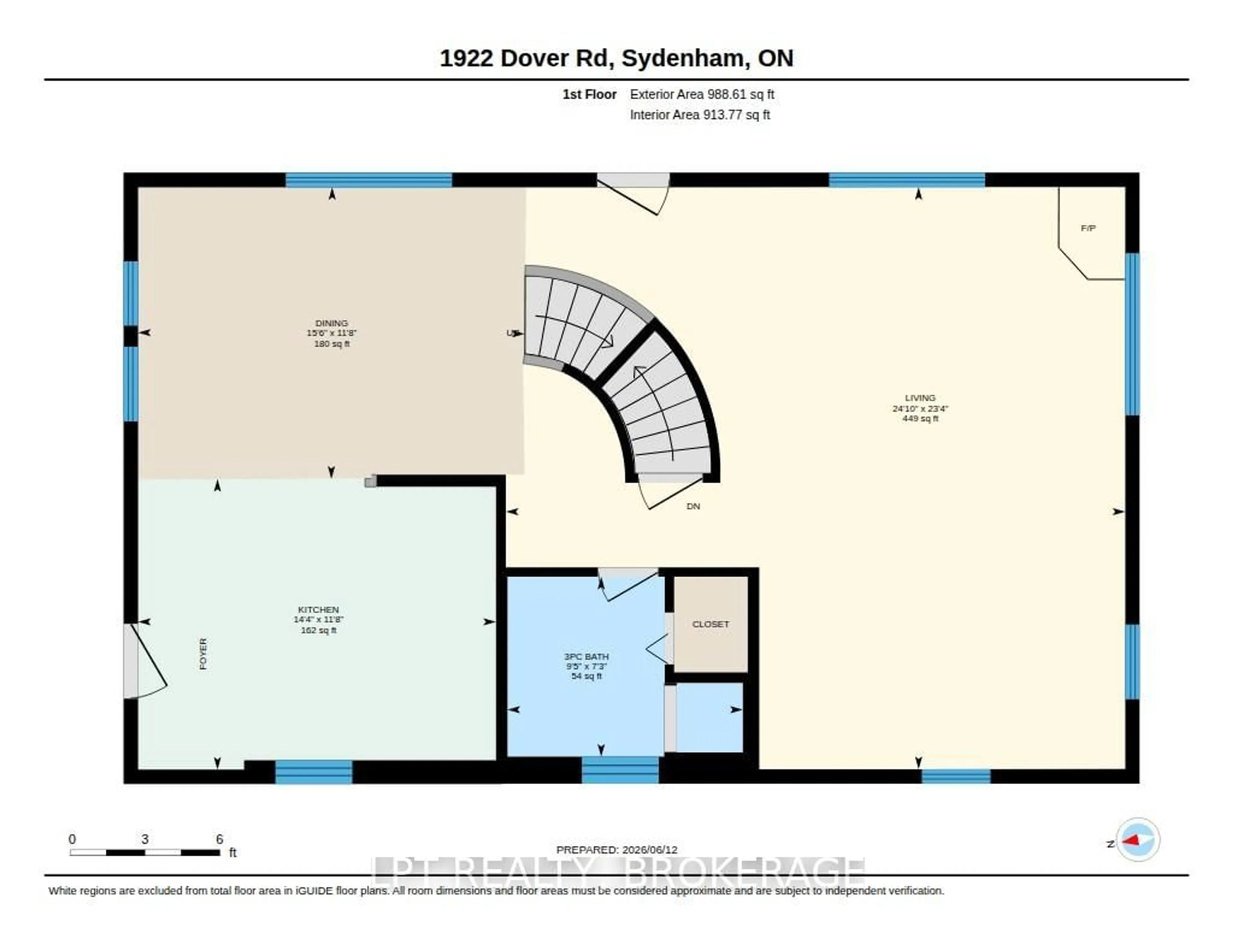 Floor plan for 1922 Dover Rd, Mcdonalds Corners Ontario K0H 1M0