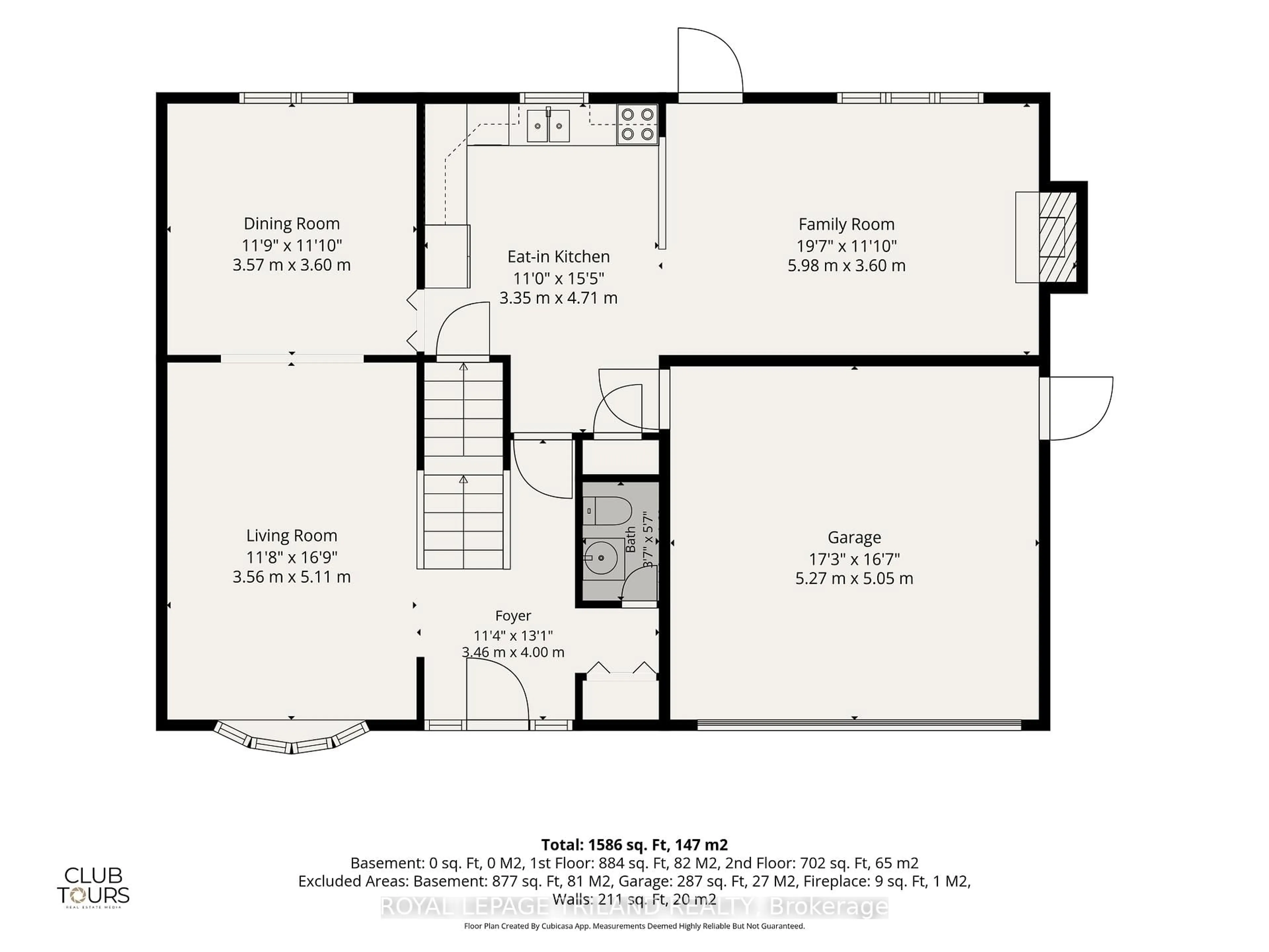 Floor plan for 183 Farmington Way, London South Ontario N6K 3N7