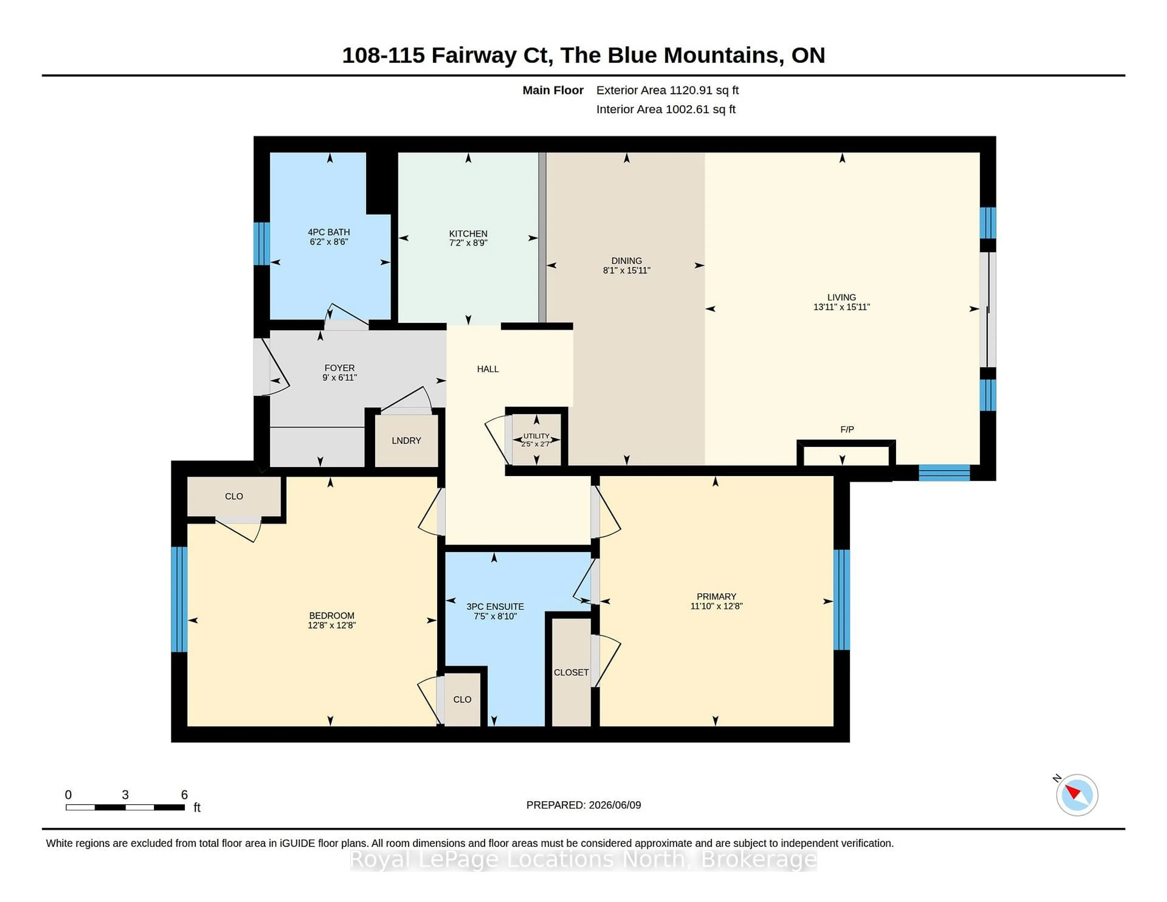 Floor plan for 115 Fairway Crt #108, Blue Mountains Ontario L9Y 0P8