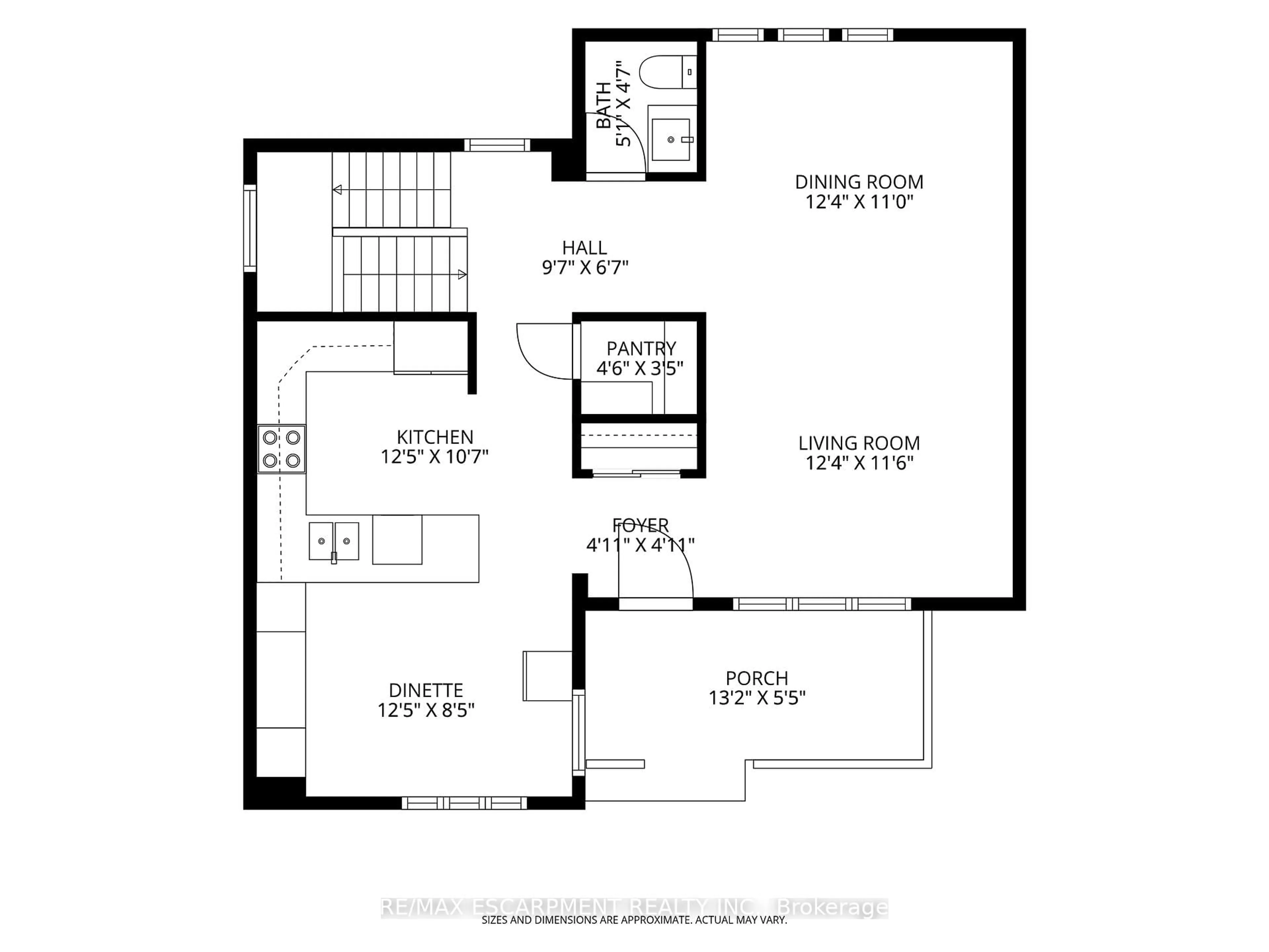 Floor plan for 100 Beddoe Dr #20, Hamilton Ontario L8P 4Z2