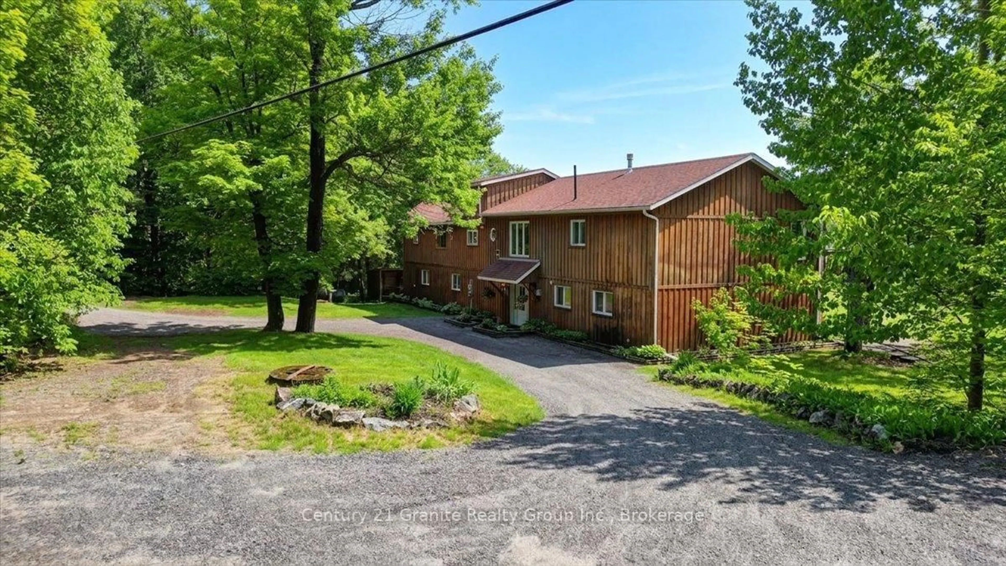 A pic from outside/outdoor area/front of a property/back of a property/a pic from drone, street for 2077 Mink Lake Rd, Coe Hill Ontario K0L 1P0