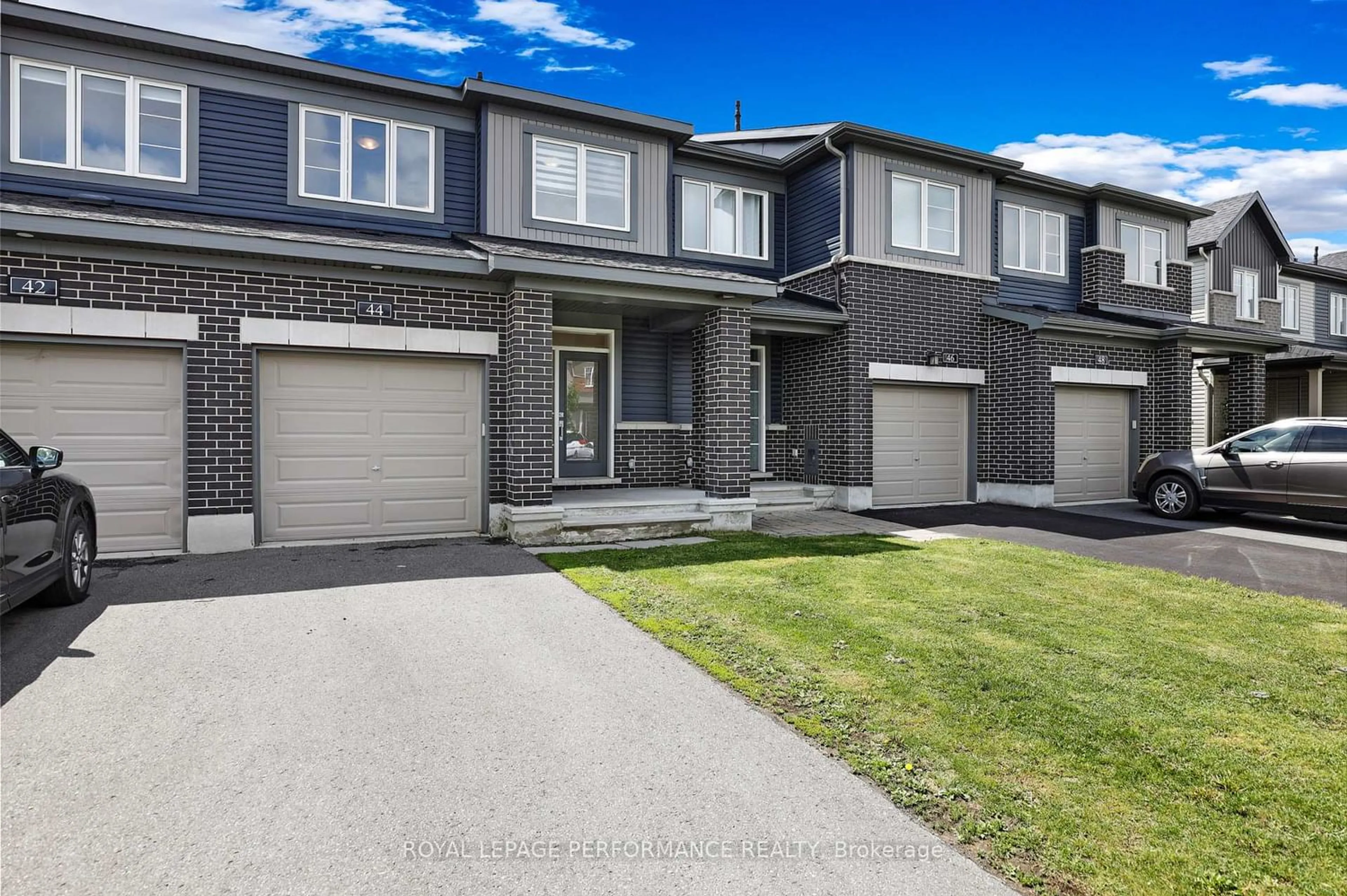 Home with brick exterior material, street for 44 Gardenpost Terr, Ottawa Ontario K4A 1G8