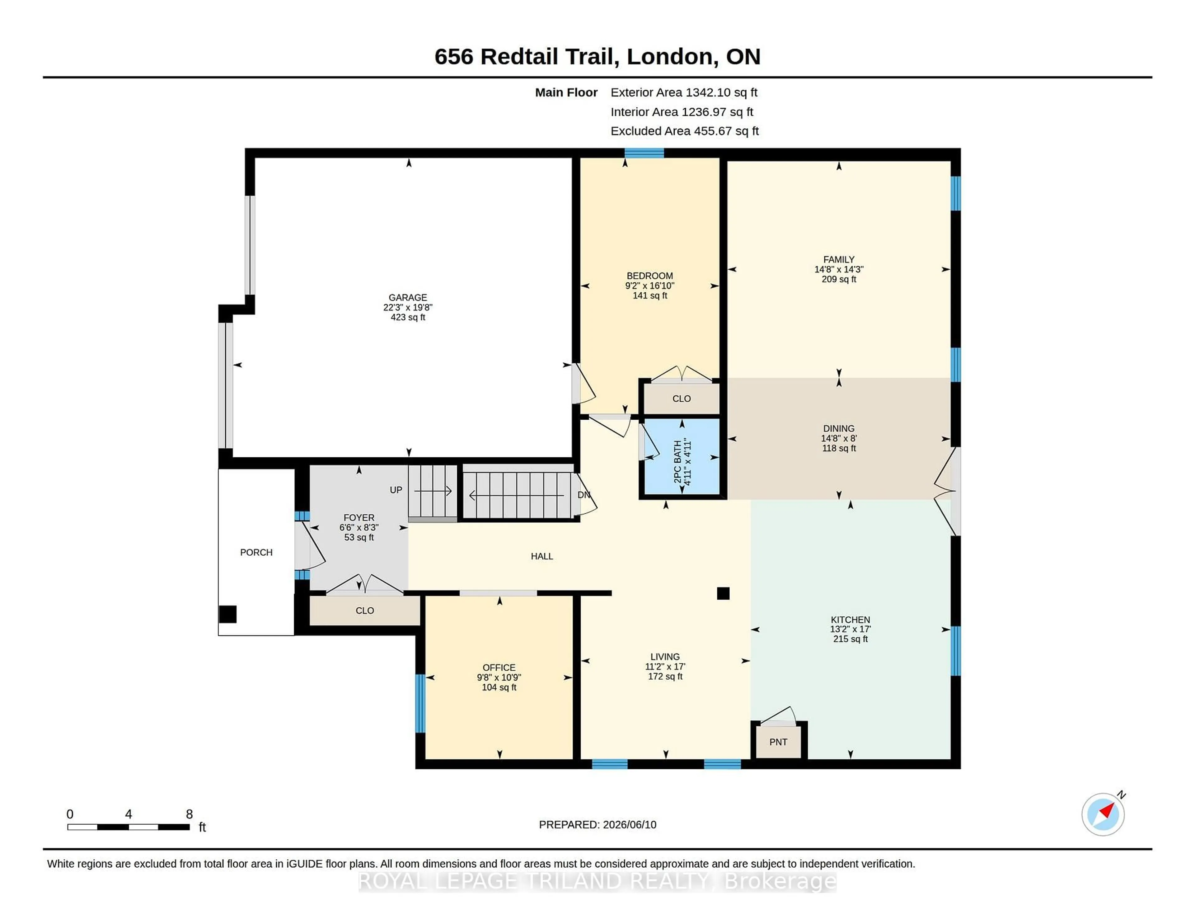 Floor plan for 656 Redtail Tr, London North Ontario N6H 5X7