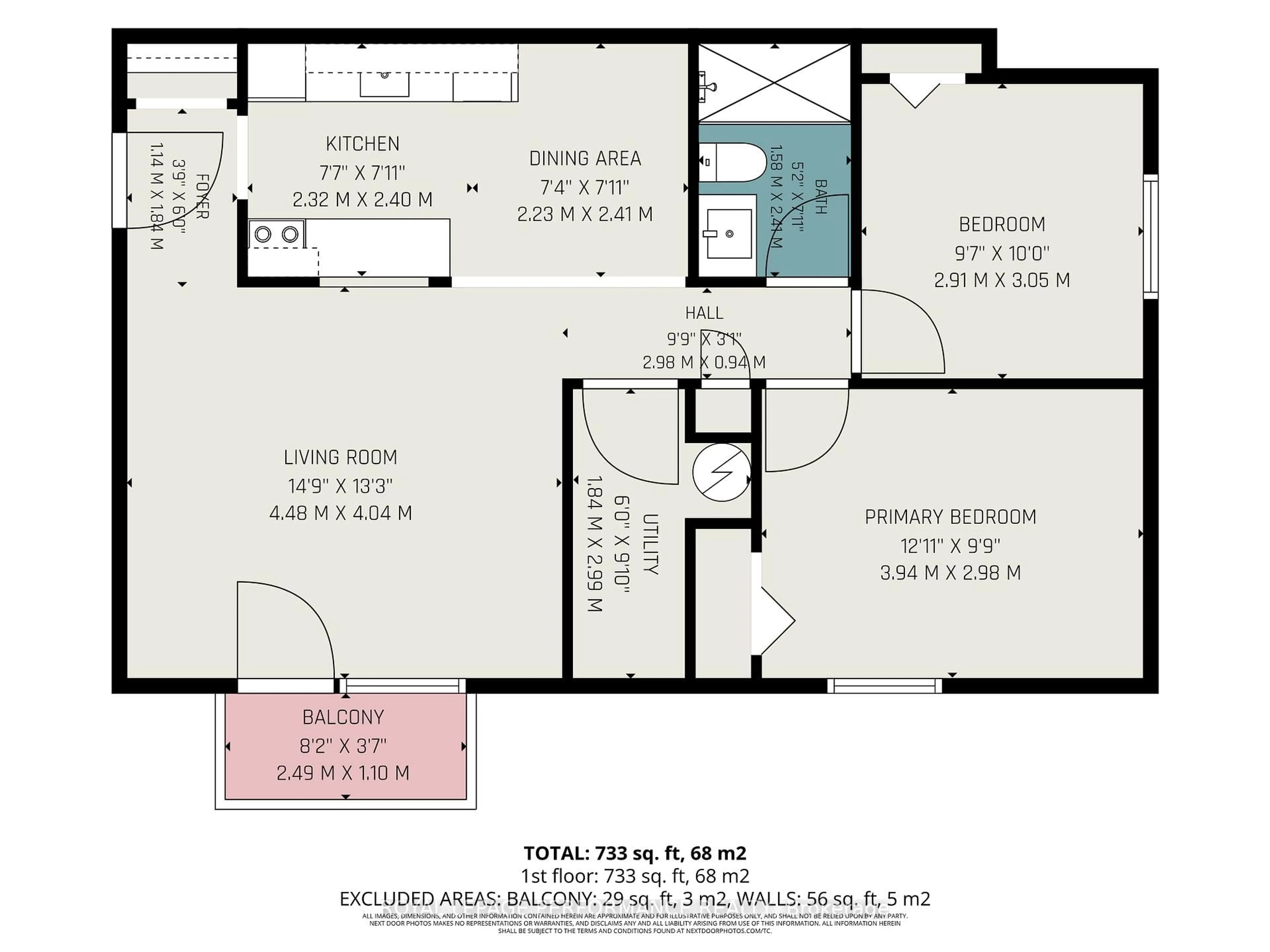 Floor plan for 65 Race St #7, Cornwall Ontario K6H 1G7