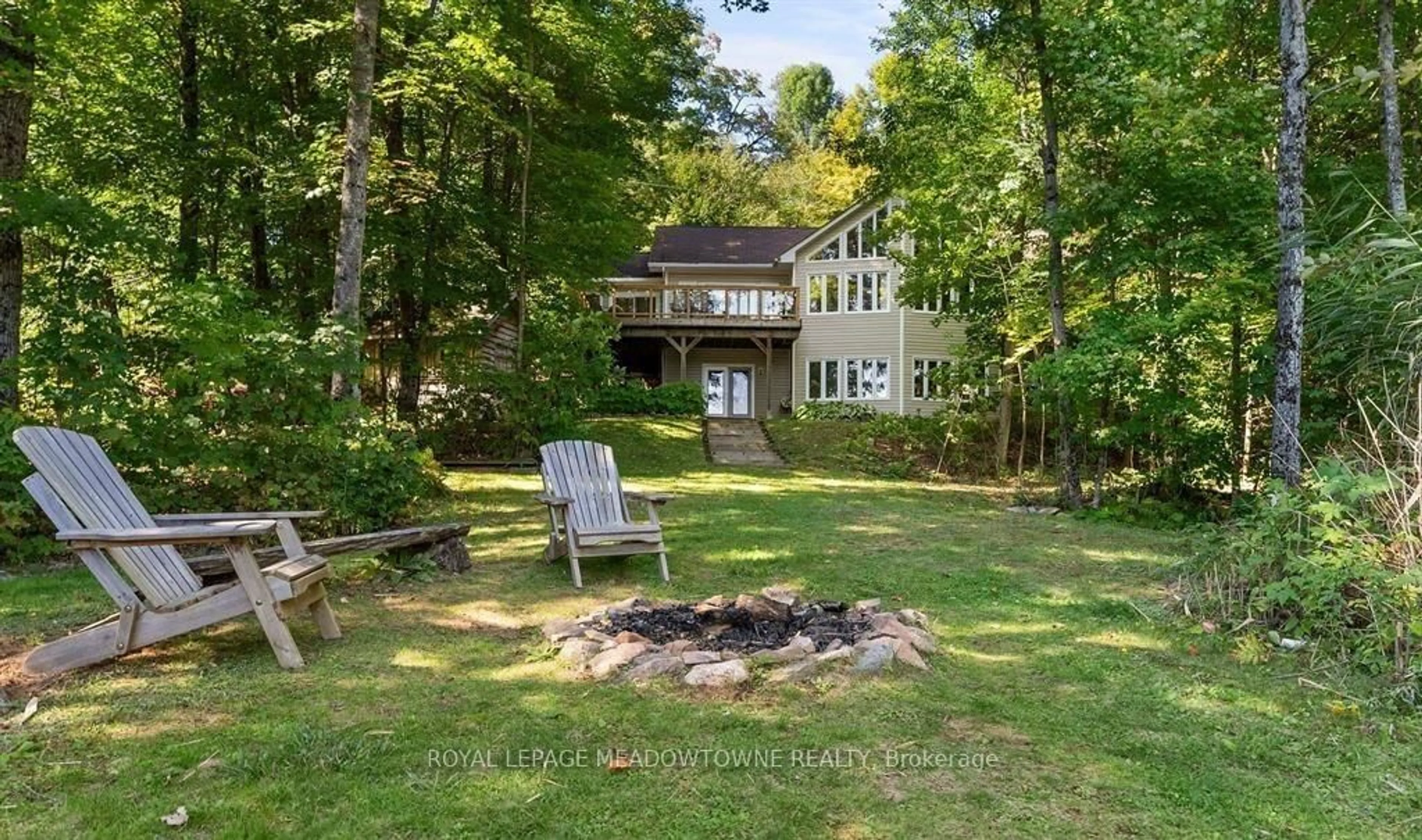 Patio, water/lake/river/ocean view for 1658 Hospitality Rd, Minden Hills Ontario K0M 2K0