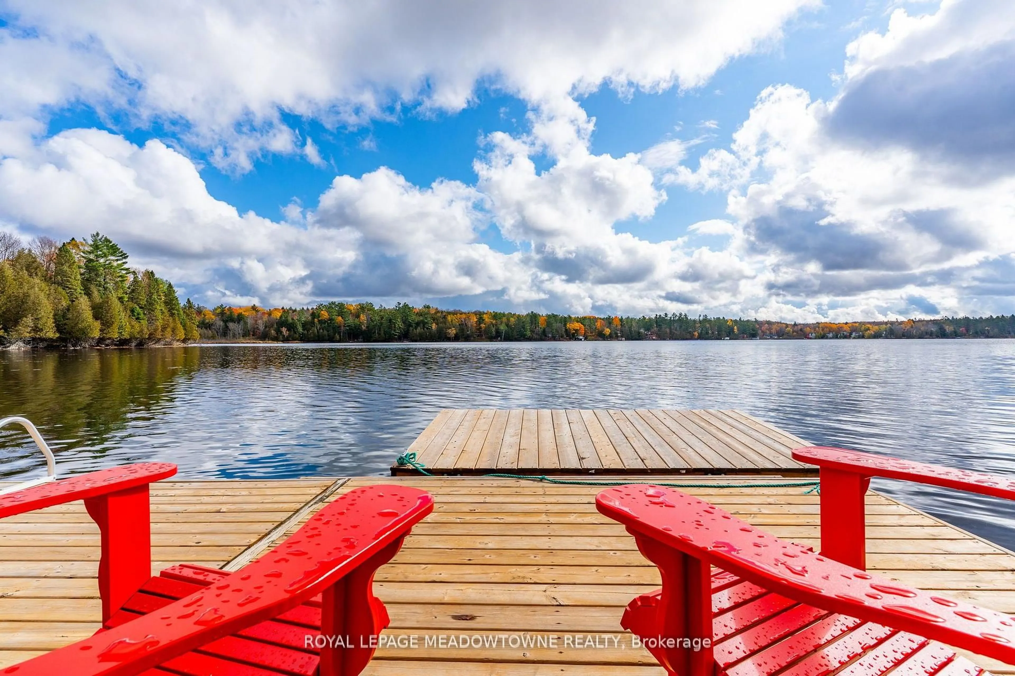 Patio, water/lake/river/ocean view for 1658 Hospitality Rd, Minden Hills Ontario K0M 2K0