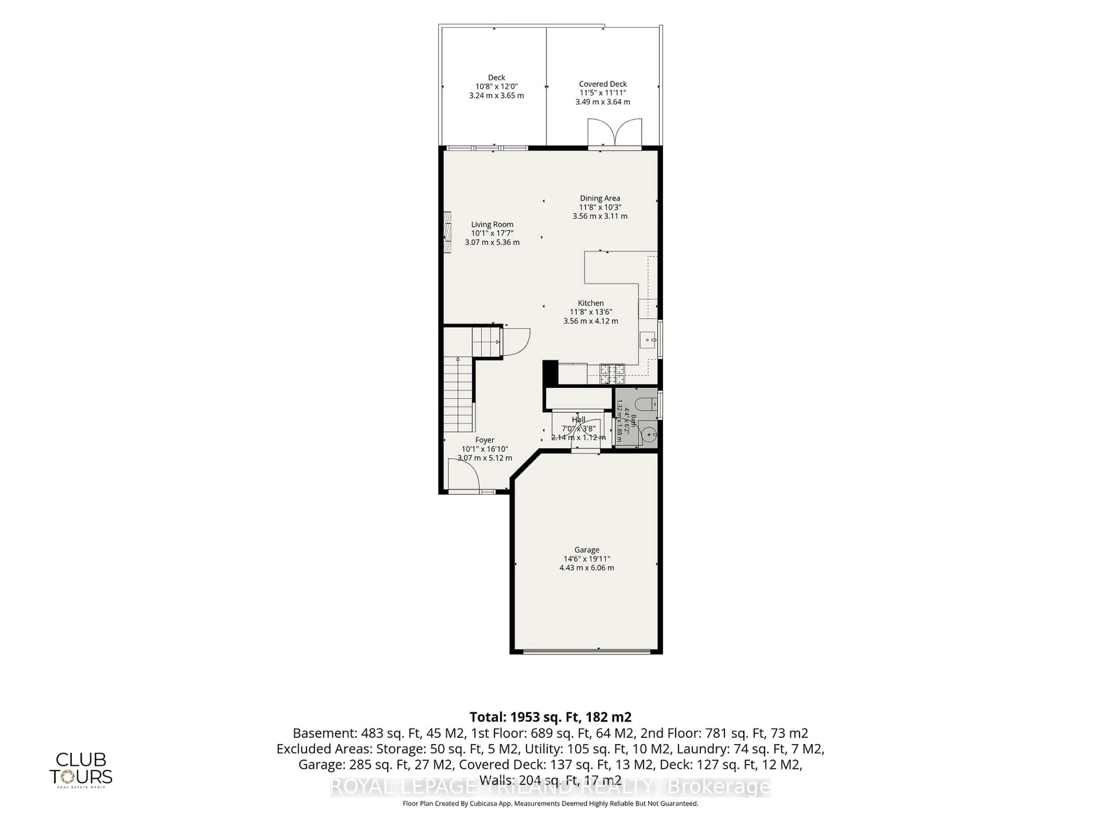 Floor plan for 2545 Asima Dr, London South Ontario N6M 0B4