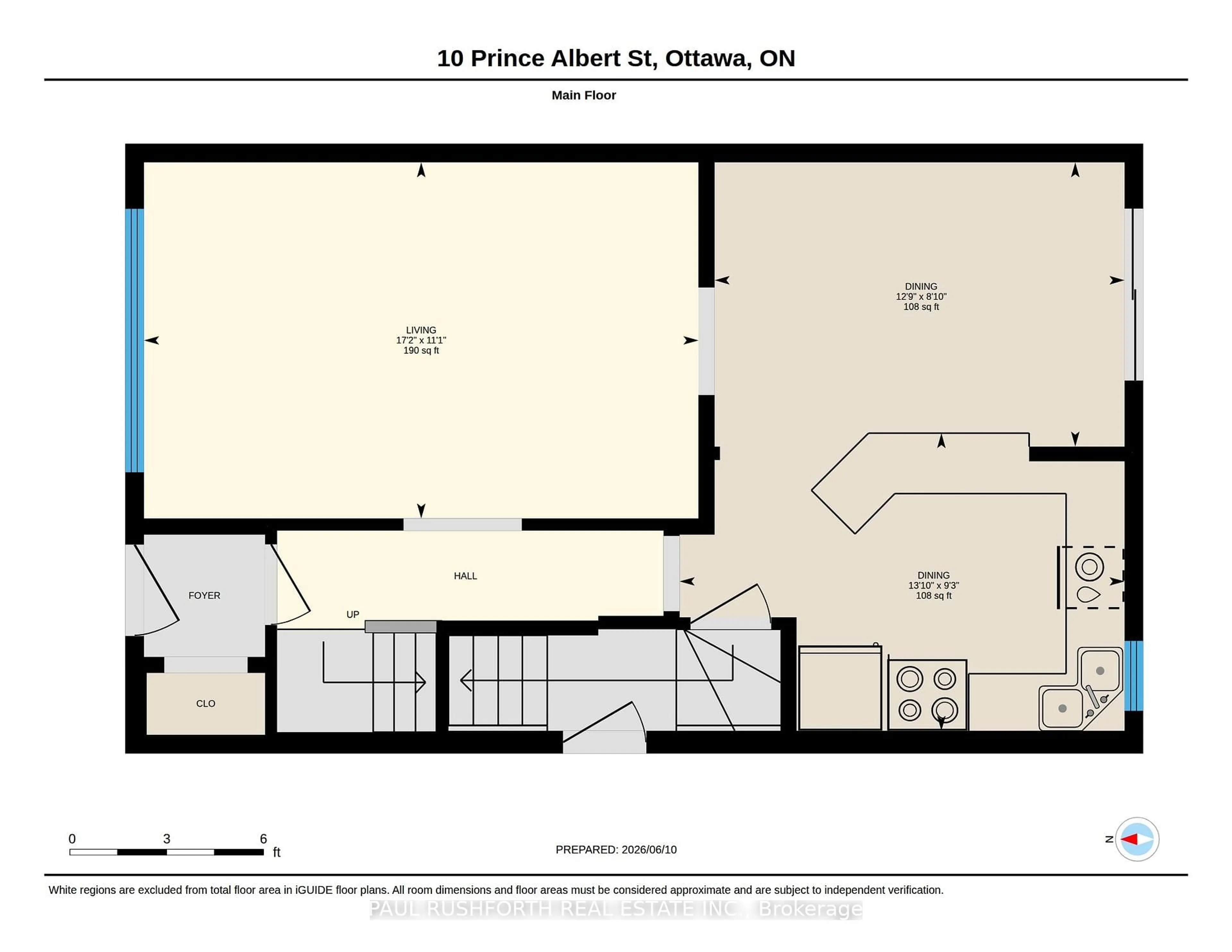 Floor plan for 10 Prince Albert St, Ottawa Ontario K1K 2A4